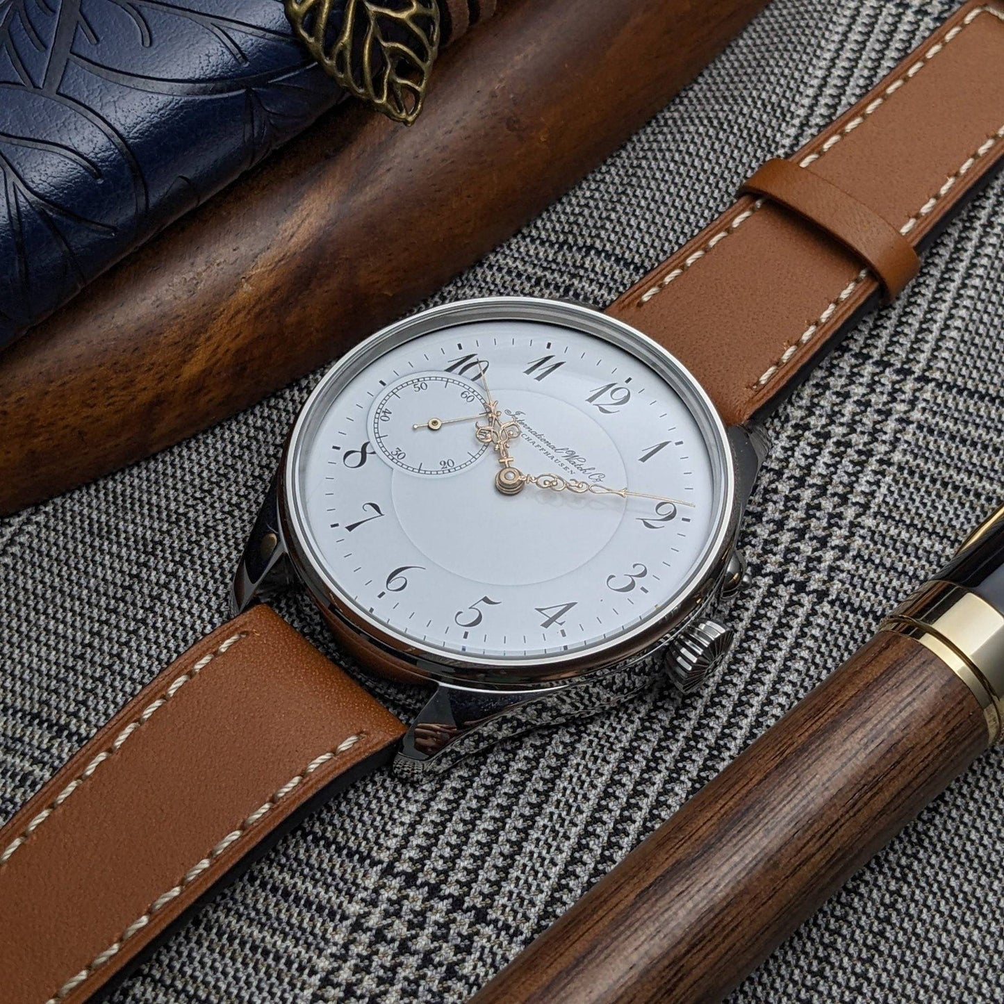 Antique 1907 IWC Schaffhausen Pocketwatch Conversion - Cal 52 / Serviced