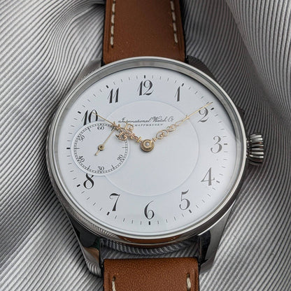 Antique 1907 IWC Schaffhausen Pocketwatch Conversion - Cal 52 / Serviced