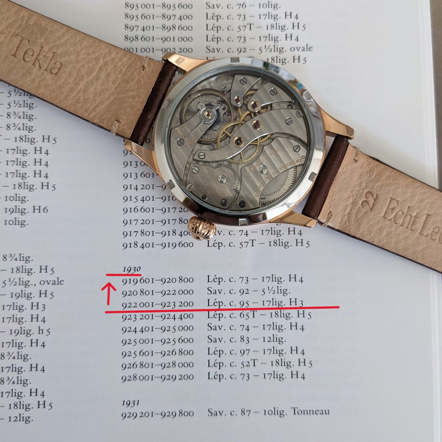Ungefähr 95 Jahre altes IWC Schaffhausen Antikes 1930 Taschenuhrwerk / Kaliber 95 Uhrwerk / Gewartet