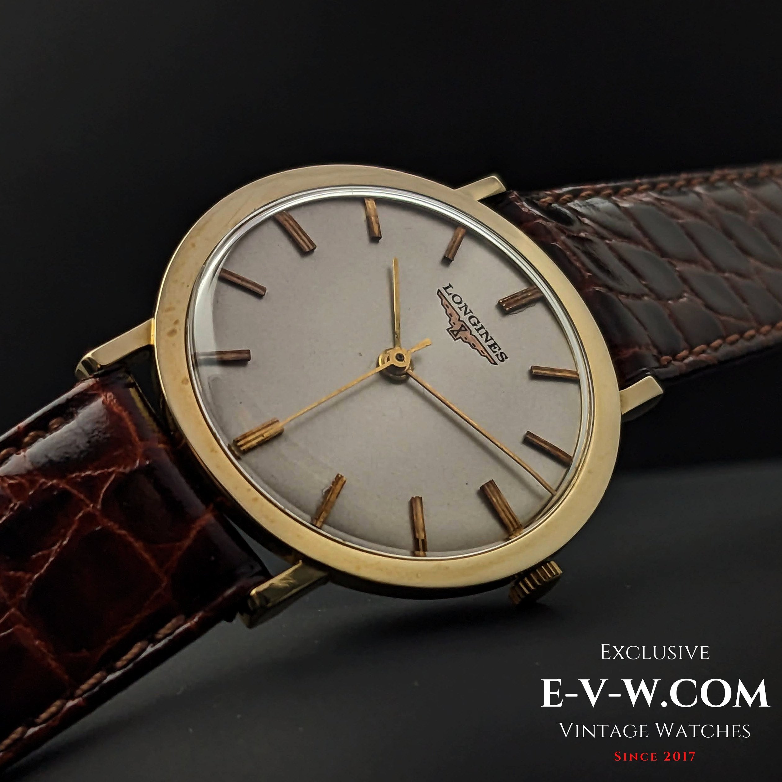 67 Years old Vintage Longines Classic 14K Gold Vintage 1956