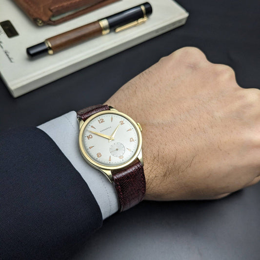 85 years old Longines Calatrava 14ct Gold  Cal 12.68Z Vintage Watch 1941 / Serviced