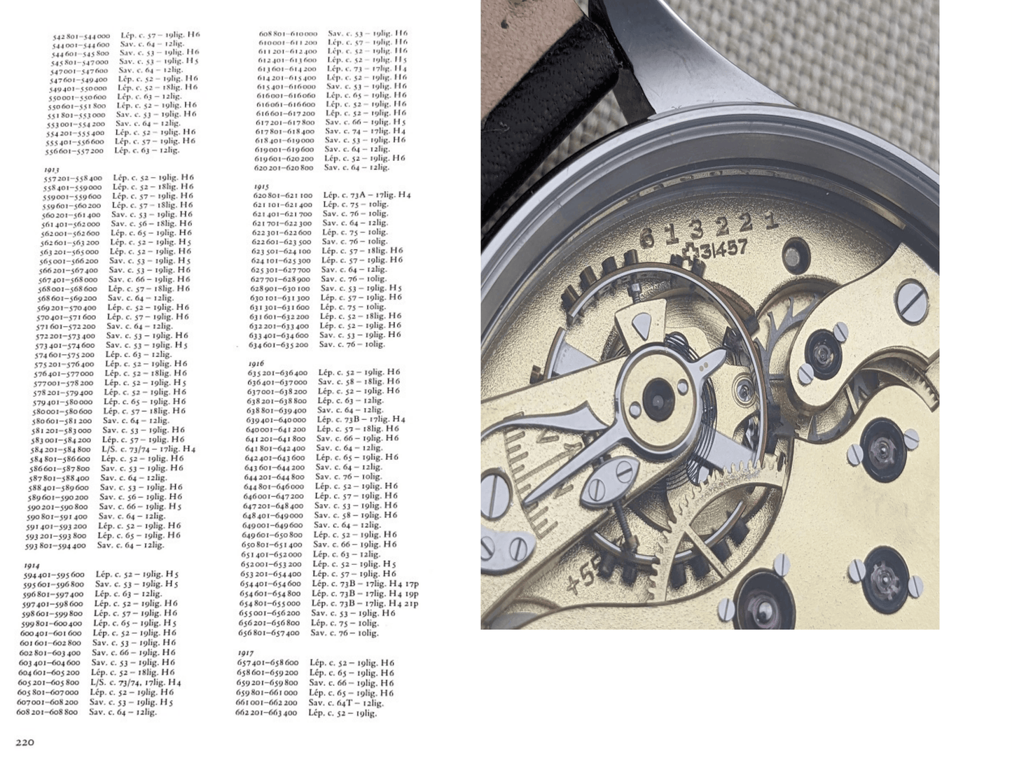 Environ 112 ans / Antiquité IWC Schaffhausen / Calibre 52 Mouvement de Montre de Poche Antique 1914 / Conversion de Montre de Poche / Révisé