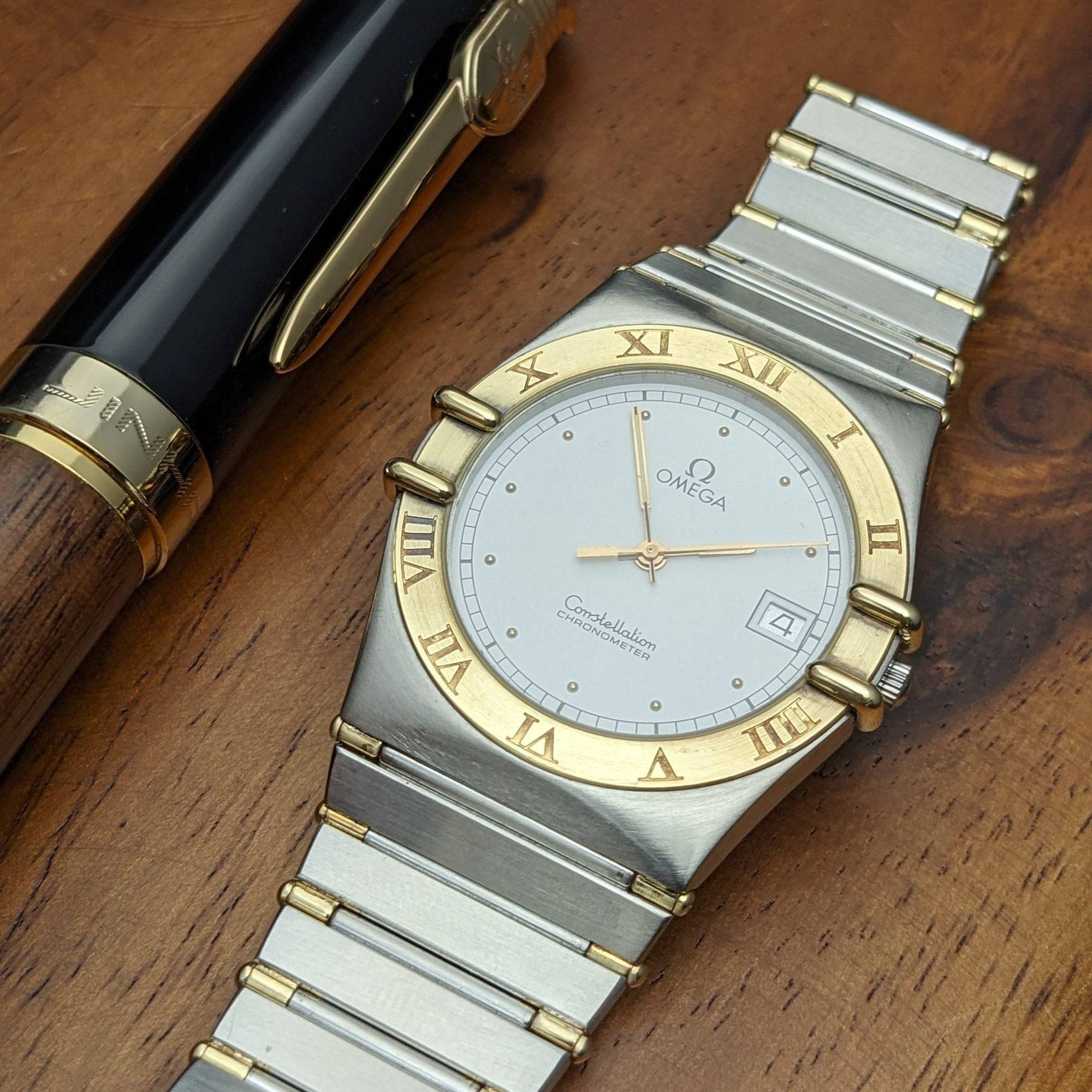 Montre OMEGA Constellation Chronomètre Quartz pour femme / Réf. 3980876 / Vintage années 1980