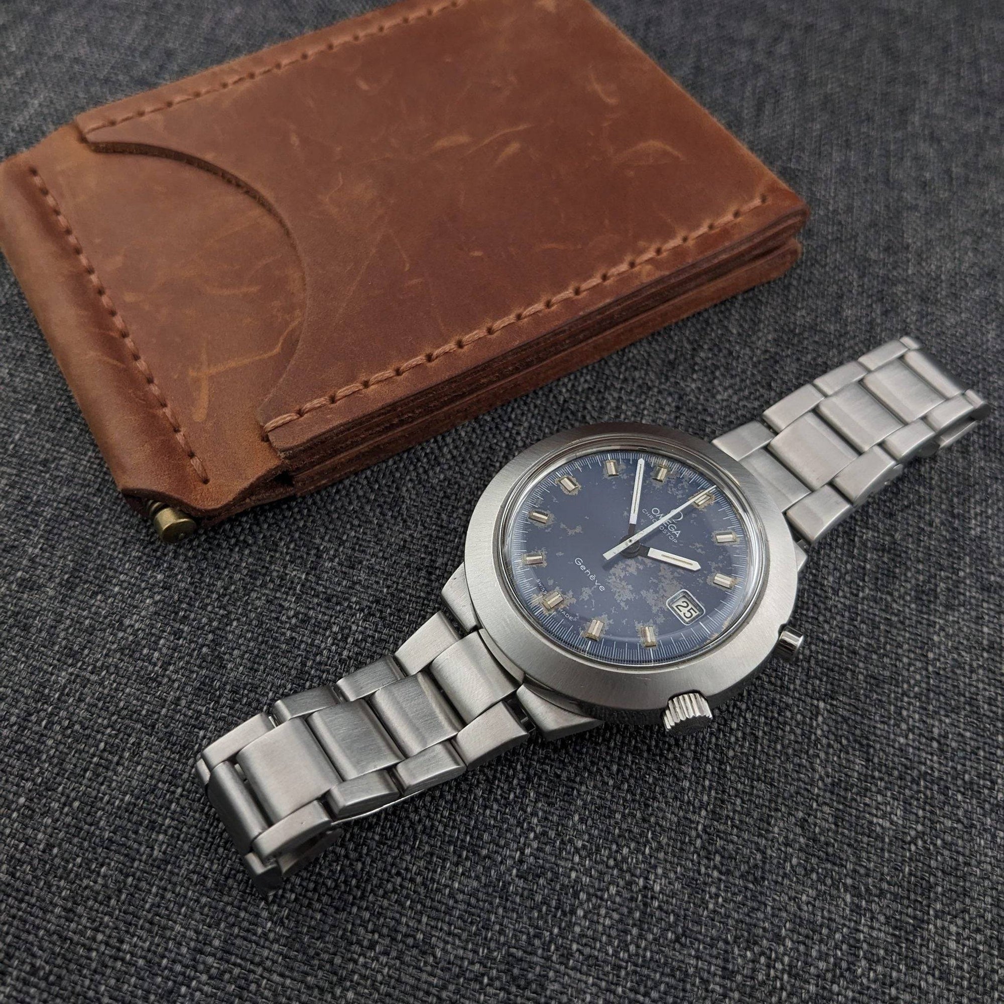 Montre rare Omega Chronostop Genève de 57 ans / Réf. 146012 / Cal. 920 / Vintage 1969 pour collectionneurs / Révisée