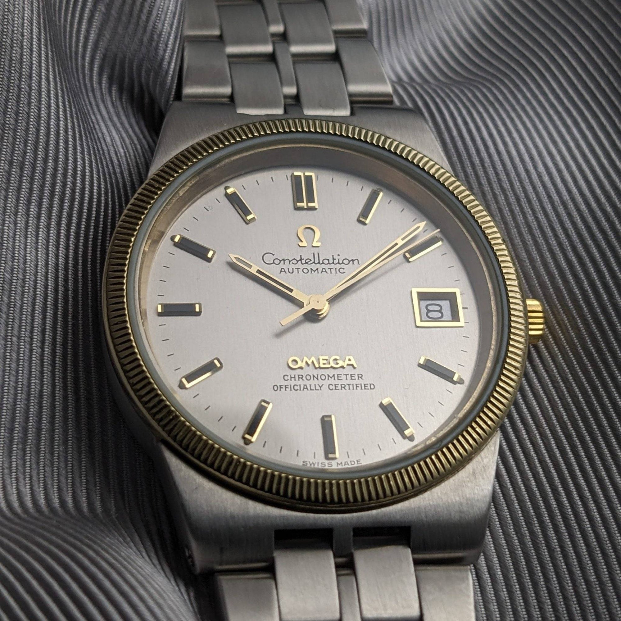 Orologio automatico Omega Constellation 168.0055 unico e raro, 55 anni, vintage 1971 / revisionato
