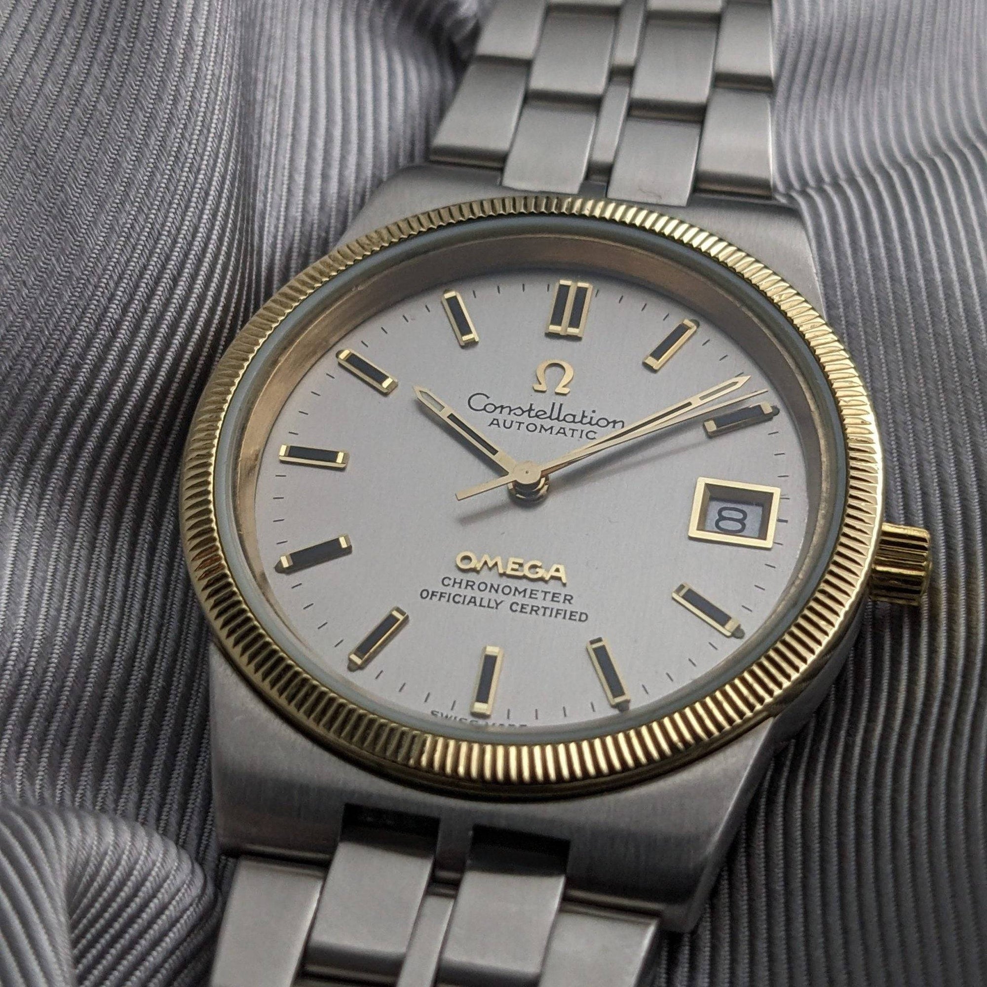 Orologio automatico Omega Constellation 168.0055 unico e raro, 55 anni, vintage 1971 / revisionato