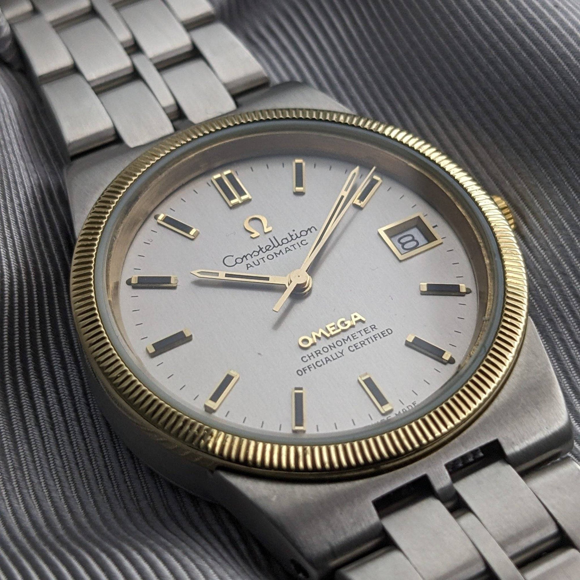 Orologio automatico Omega Constellation 168.0055 unico e raro, 55 anni, vintage 1971 / revisionato