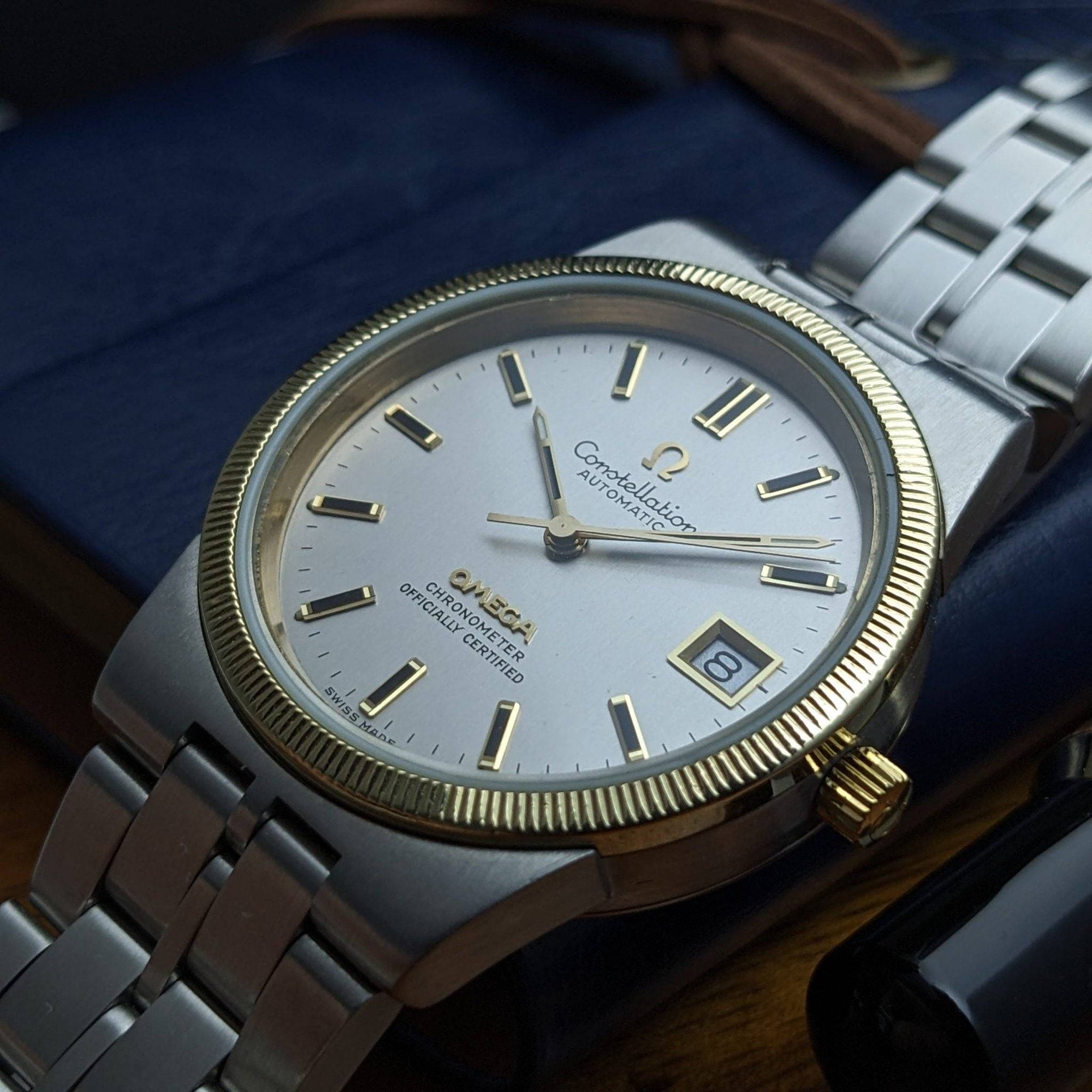 Orologio automatico Omega Constellation 168.0055 unico e raro, 55 anni, vintage 1971 / revisionato