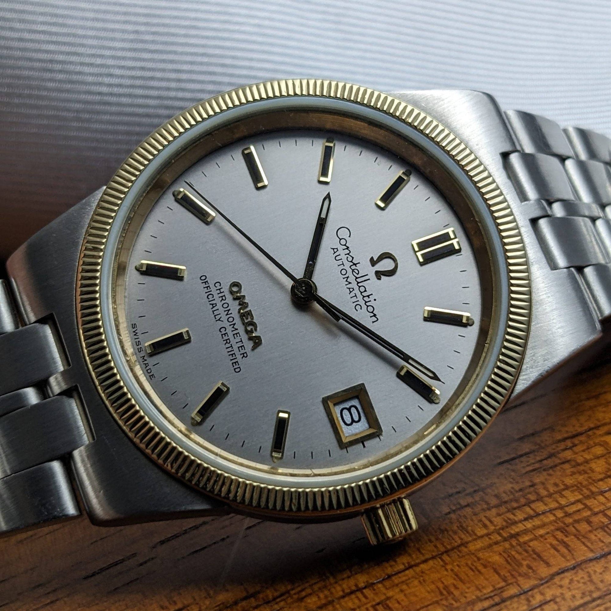 Orologio automatico Omega Constellation 168.0055 unico e raro, 55 anni, vintage 1971 / revisionato