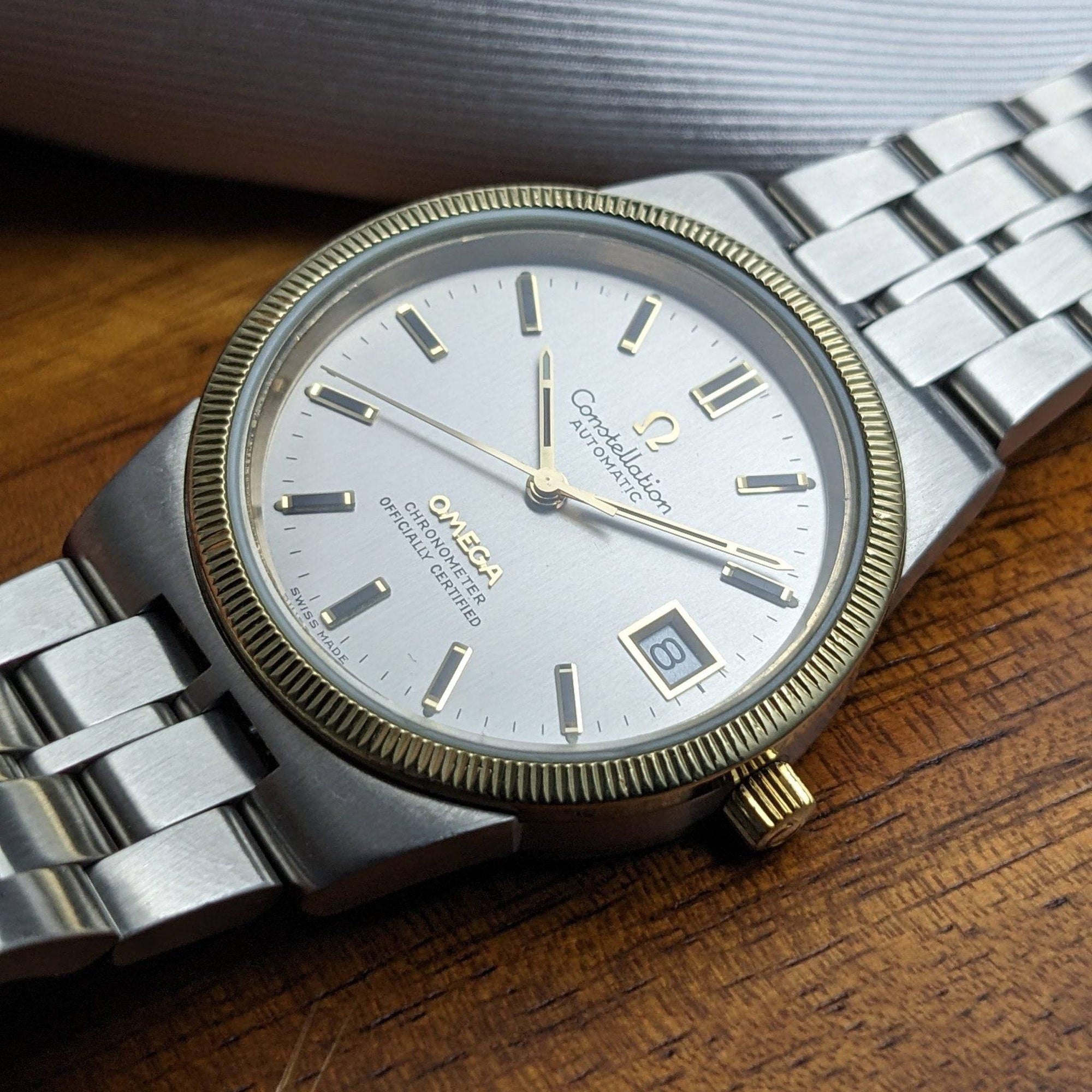 Orologio automatico Omega Constellation 168.0055 unico e raro, 55 anni, vintage 1971 / revisionato