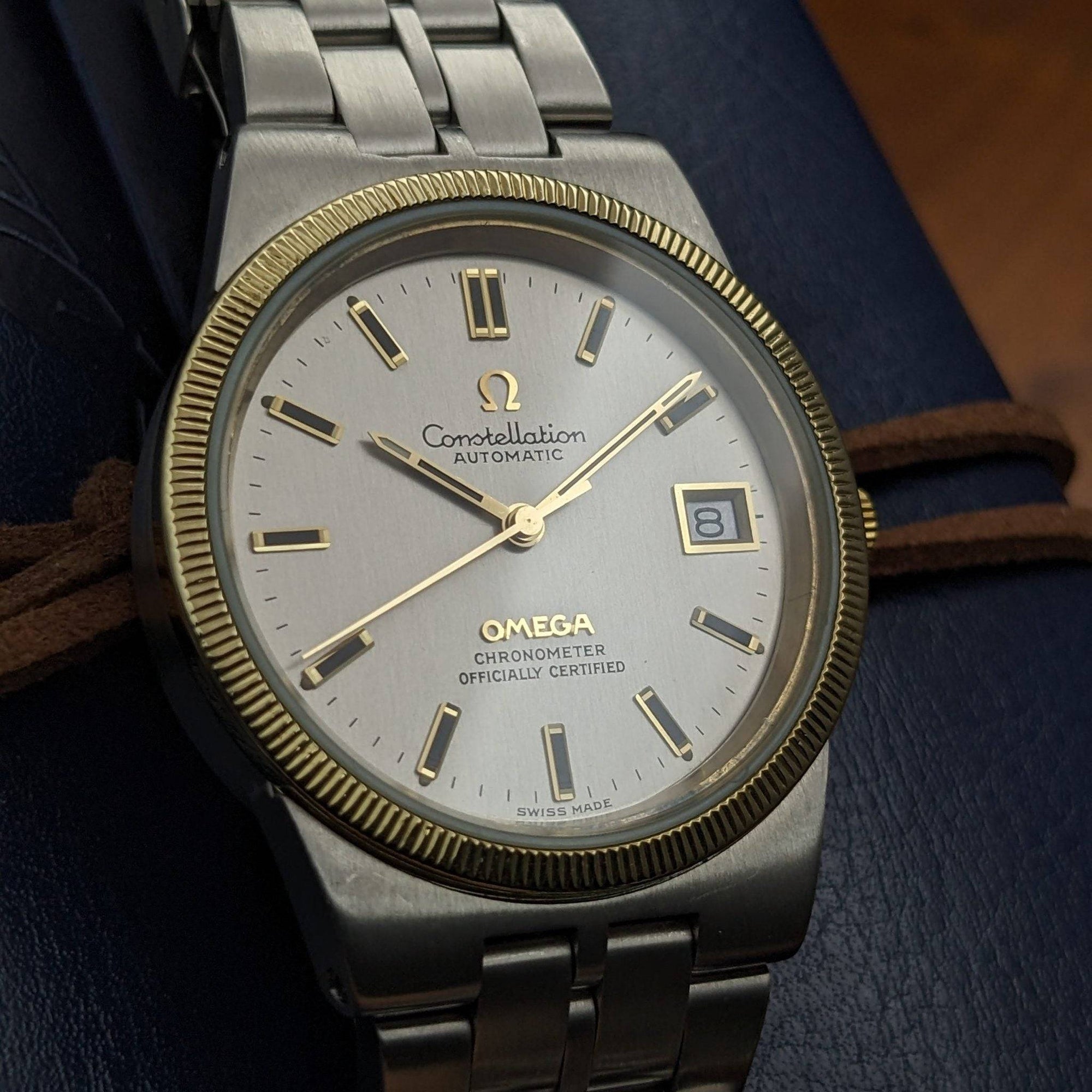 Orologio automatico Omega Constellation 168.0055 unico e raro, 55 anni, vintage 1971 / revisionato