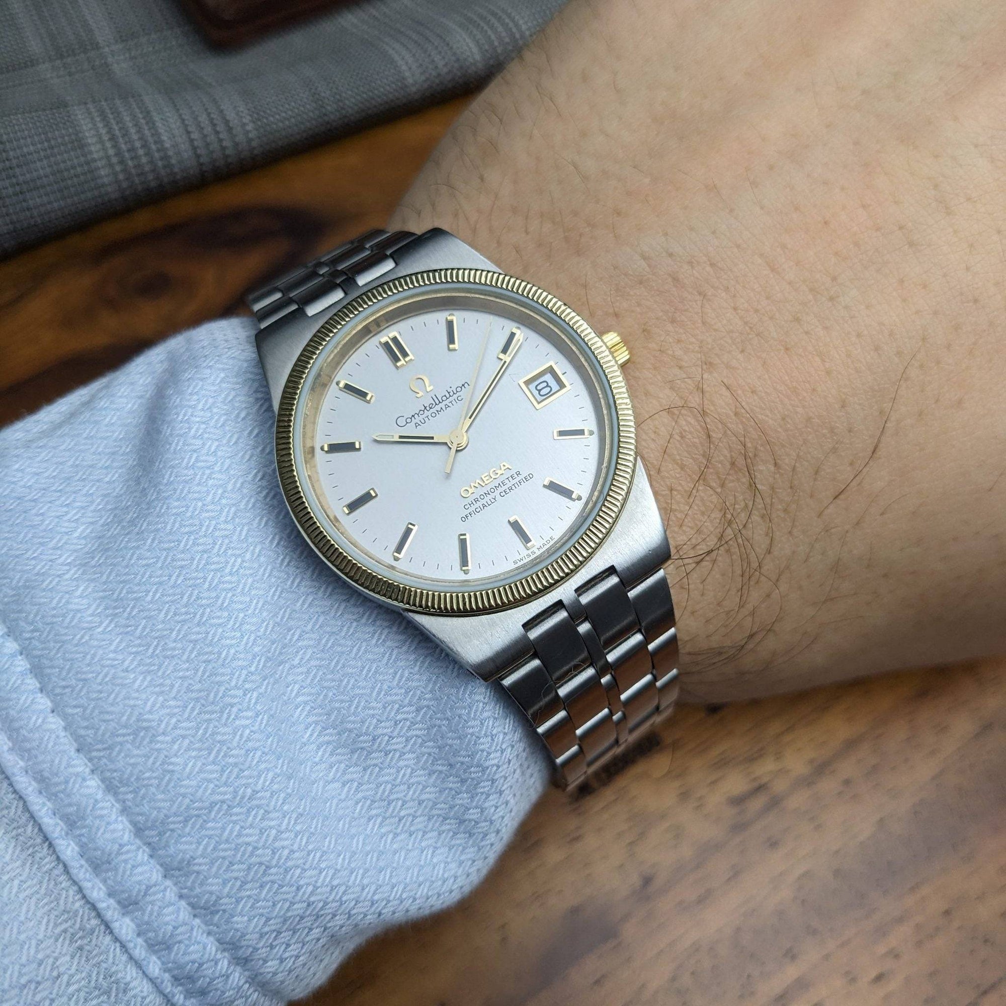 Orologio automatico Omega Constellation 168.0055 unico e raro, 55 anni, vintage 1971 / revisionato