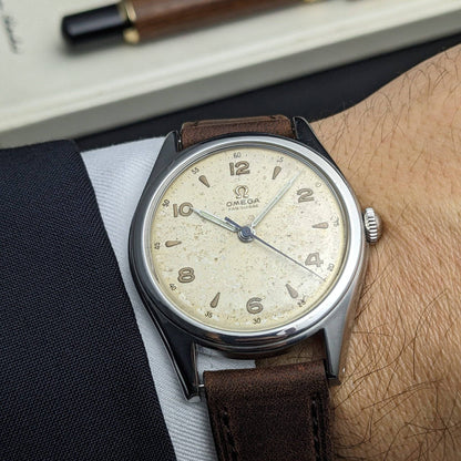 78 years old Omega Fab. Suisse Dial 2537-3 Vintage Watch 1948 / Serviced