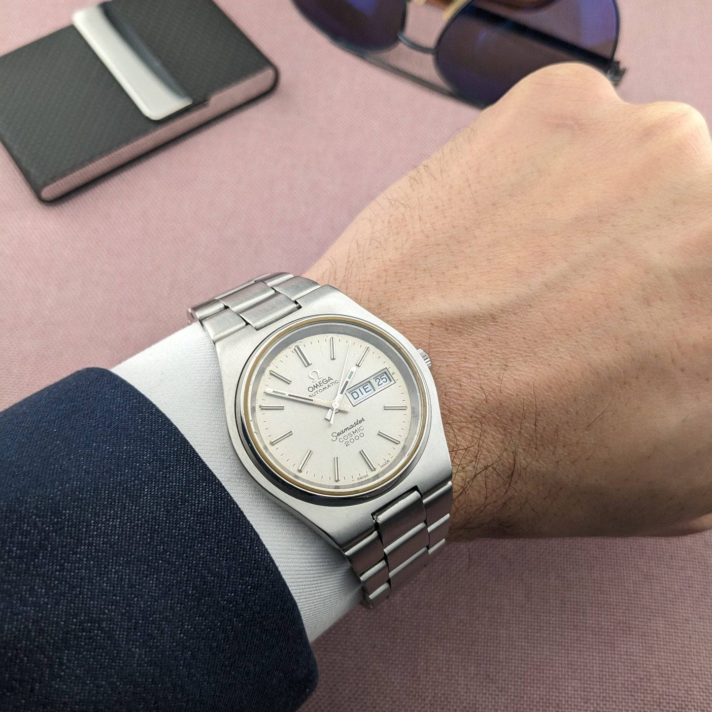 Reloj Omega Seamaster Cosmic 2000 Automático de 54 Años / Ref 166136 / Reloj Vintage Calibre 1022 / Revisado