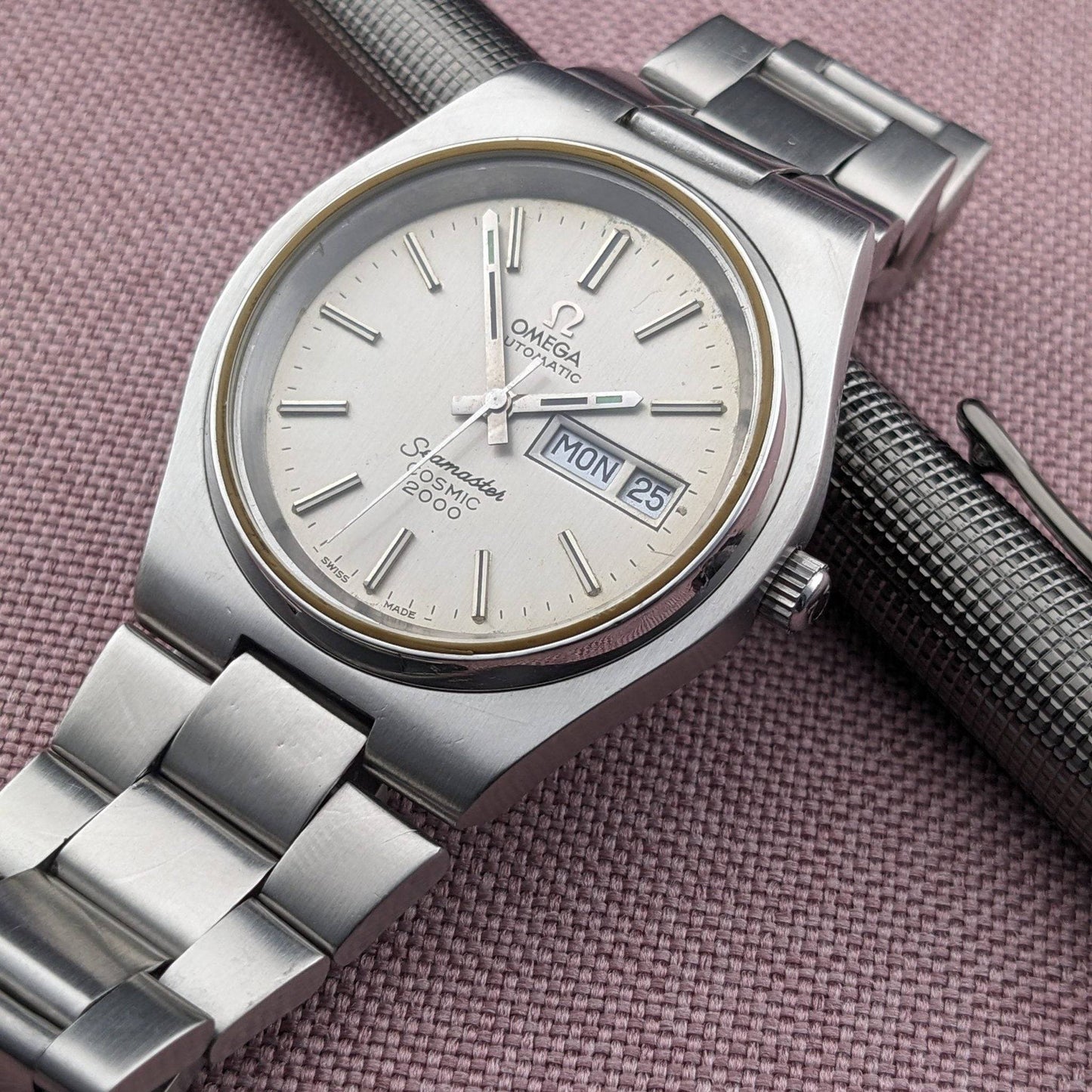 Reloj Omega Seamaster Cosmic 2000 Automático de 54 Años / Ref 166136 / Reloj Vintage Calibre 1022 / Revisado