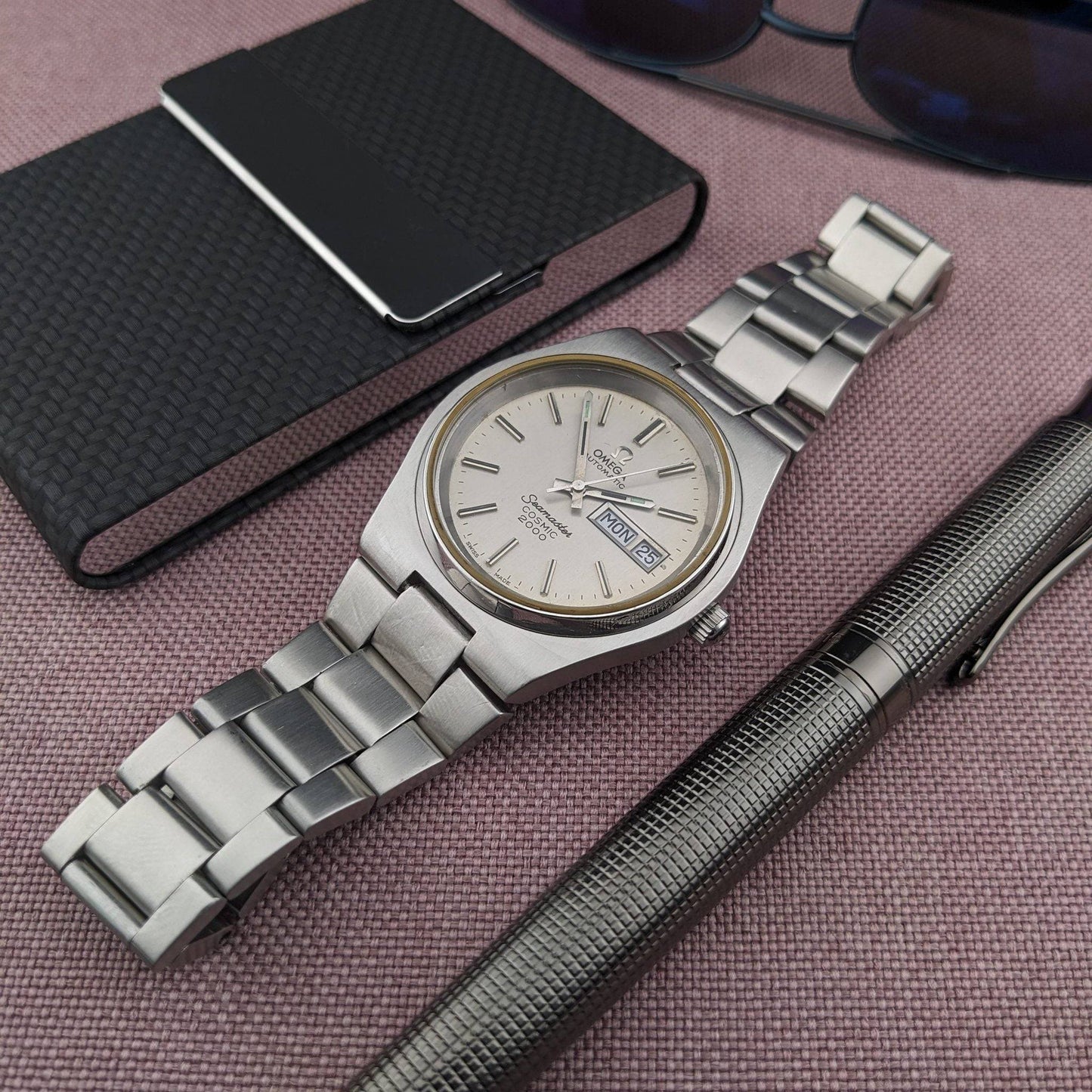 Reloj Omega Seamaster Cosmic 2000 Automático de 54 Años / Ref 166136 / Reloj Vintage Calibre 1022 / Revisado