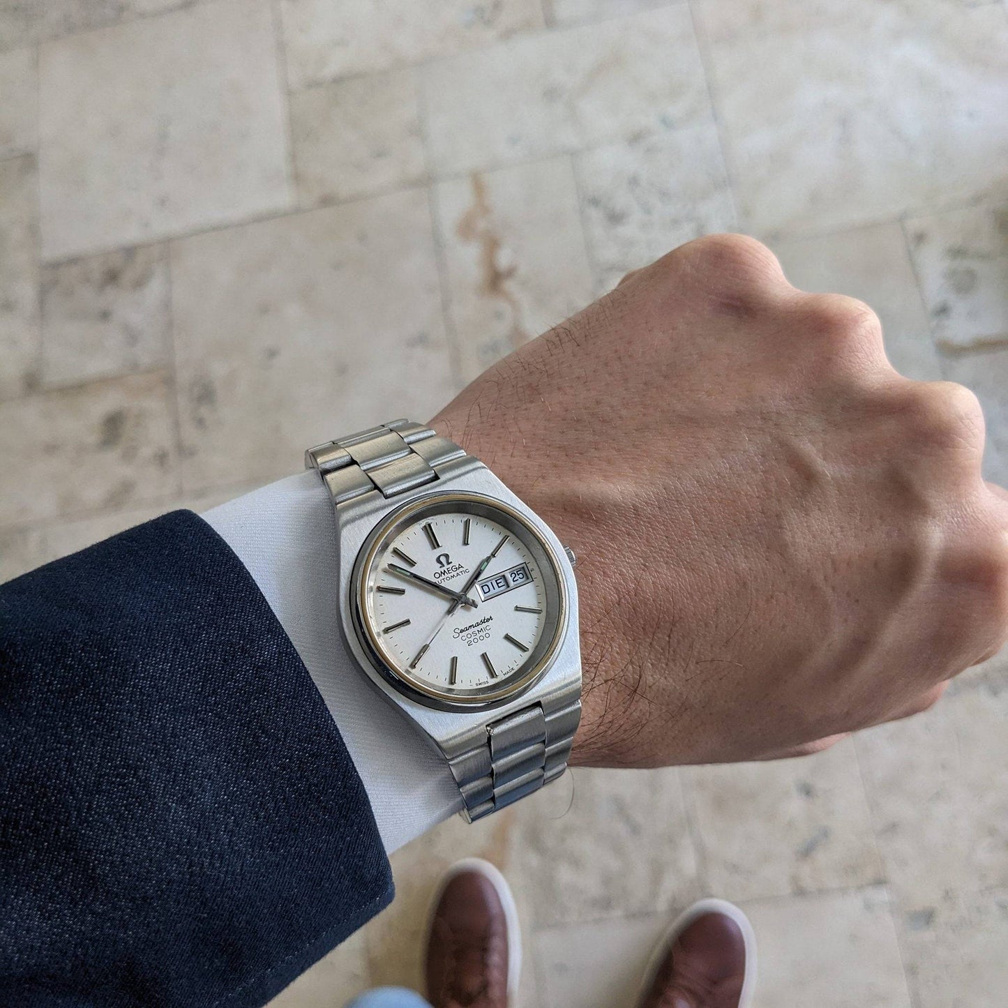 Reloj Omega Seamaster Cosmic 2000 Automático de 54 Años / Ref 166136 / Reloj Vintage Calibre 1022 / Revisado