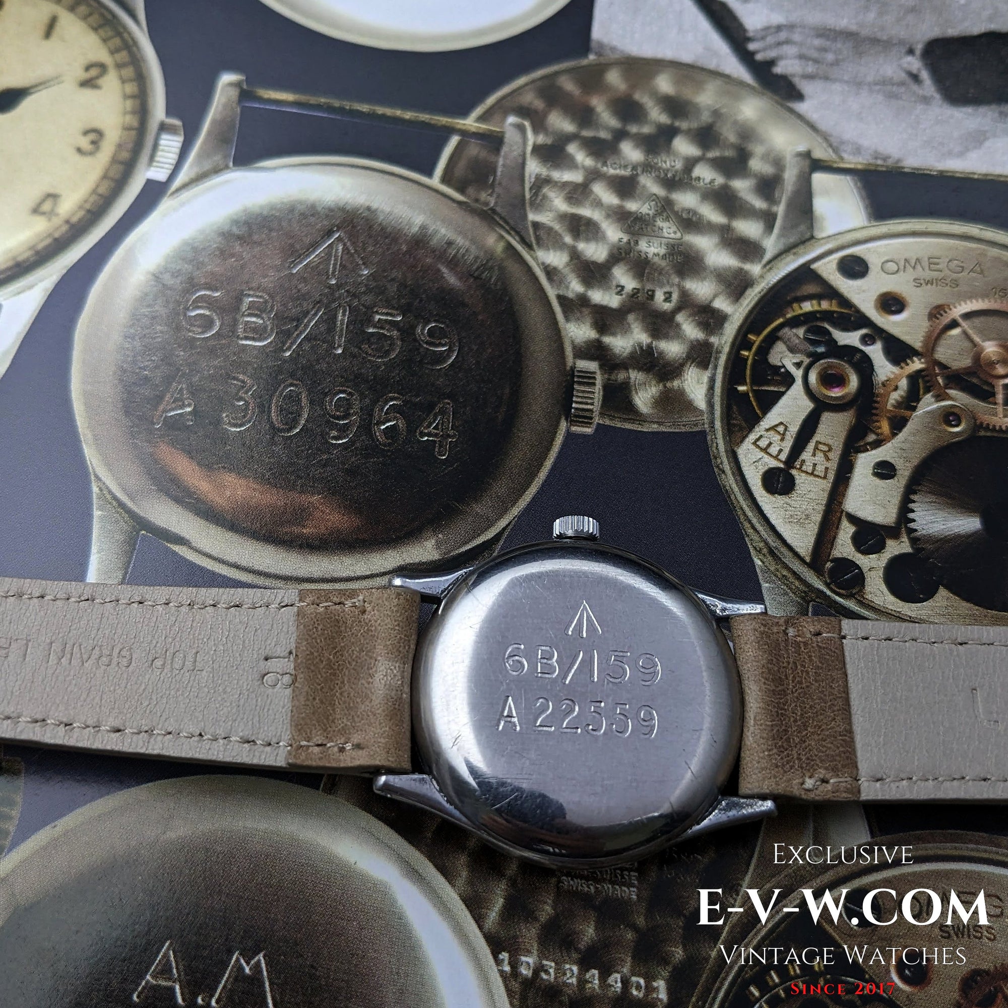 Military Omega Rare WWII Type Watch as RAF / Vintage 1943 / Cal.30T2 SC / Ref.2292 