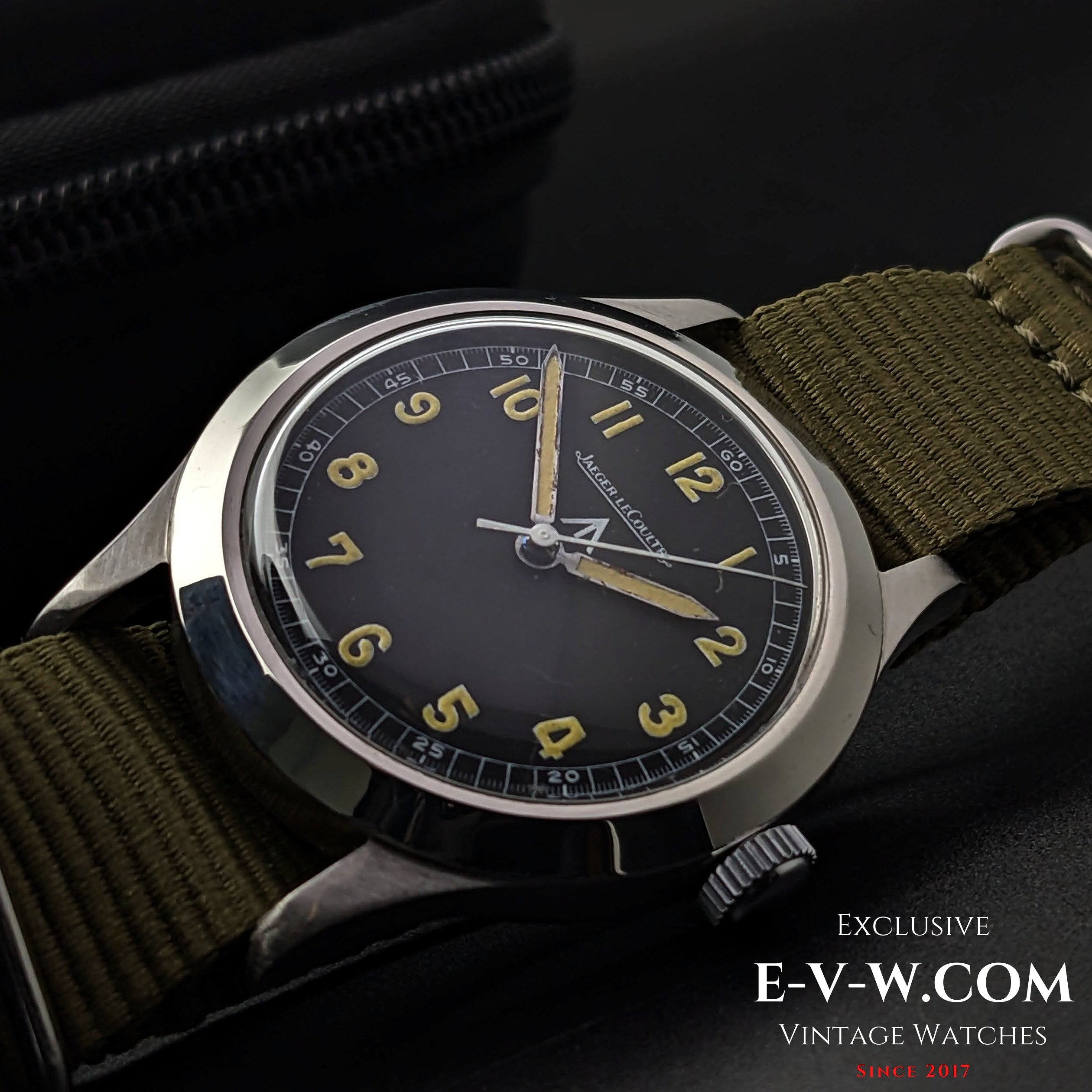 Very Rare Jaeger LeCoultre Military A.D.R.I Army of the Republic