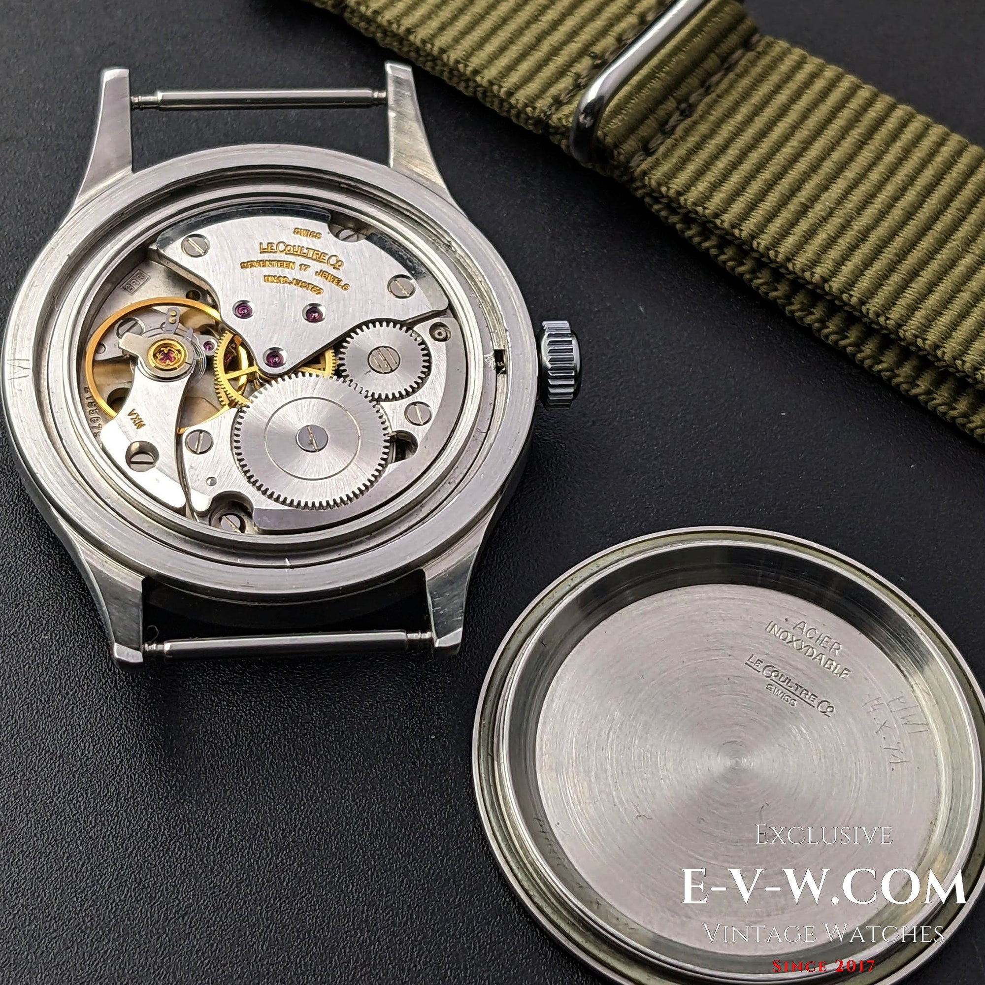 Rarissimo Jaeger LeCoultre Military ADRI (Esercito della Repubblica di Indonesia) Dirty Dozen WWW / Cal 885 / Vintage anni '40