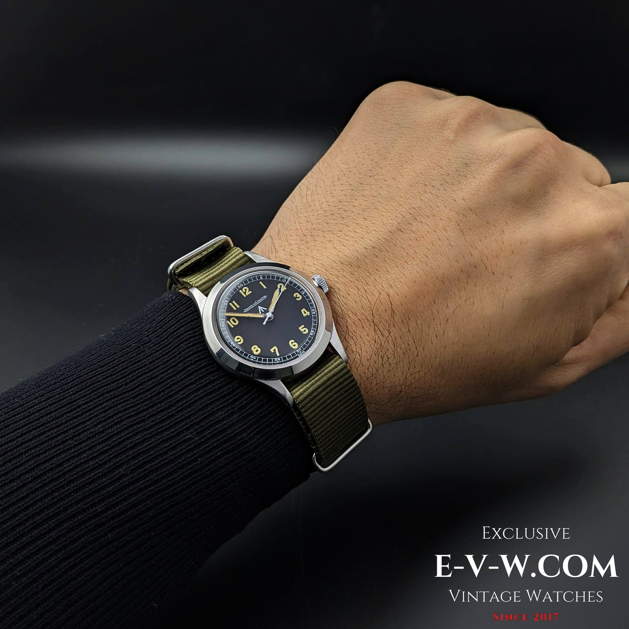 Rarissimo Jaeger LeCoultre Military ADRI (Esercito della Repubblica di Indonesia) Dirty Dozen WWW / Cal 885 / Vintage anni '40