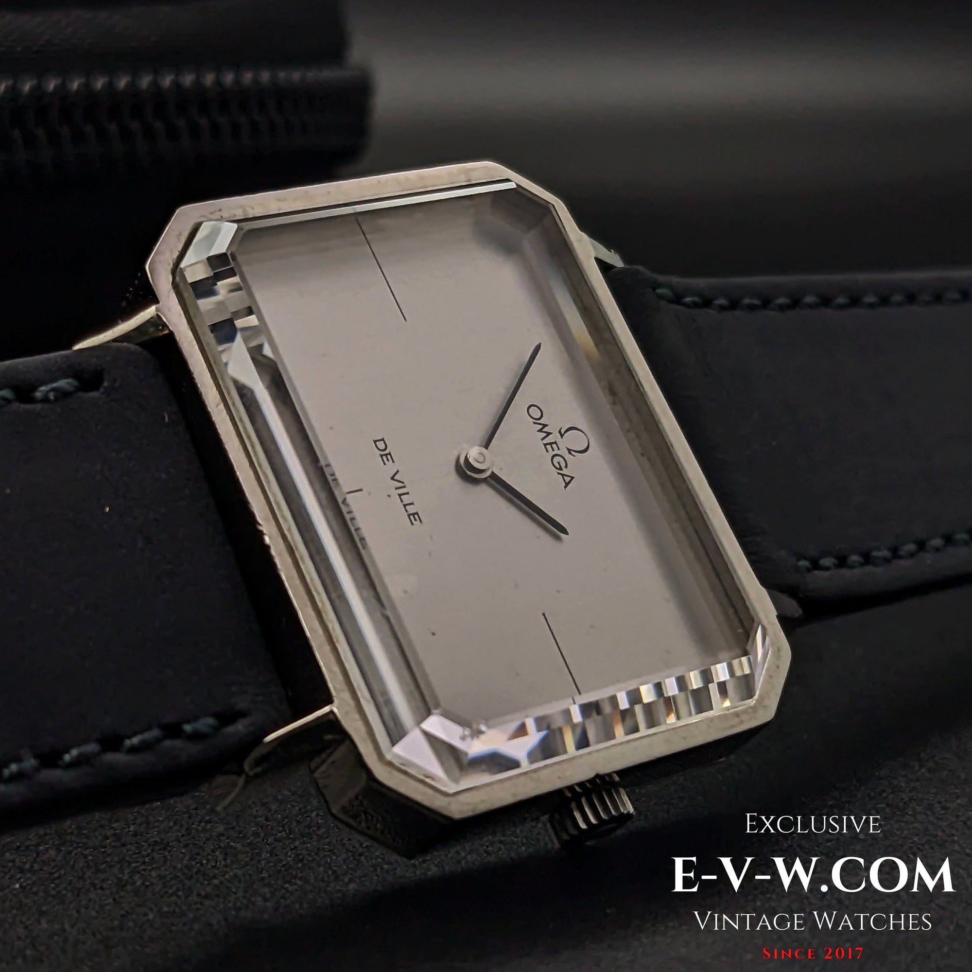 Omega DeVille, einzigartiges facettiertes Glas / Kal. 625 / Vintage 1972