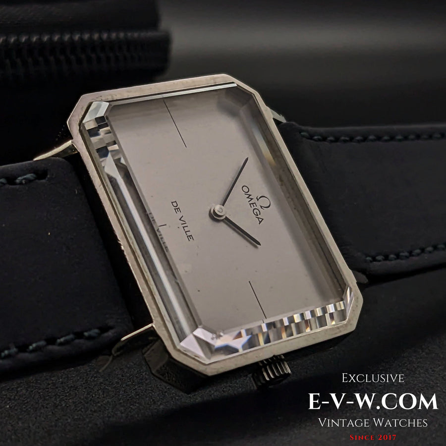 Omega DeVille, einzigartiges facettiertes Glas / Kal. 625 / Vintage 1972
