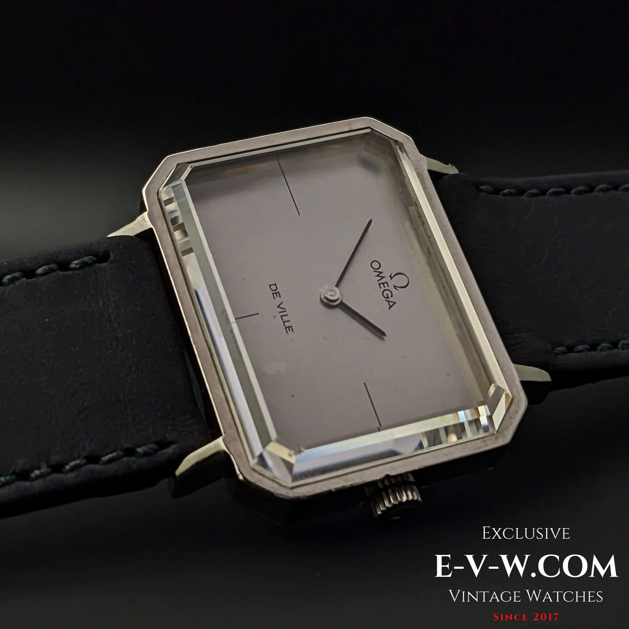Omega DeVille, einzigartiges facettiertes Glas / Kal. 625 / Vintage 1972