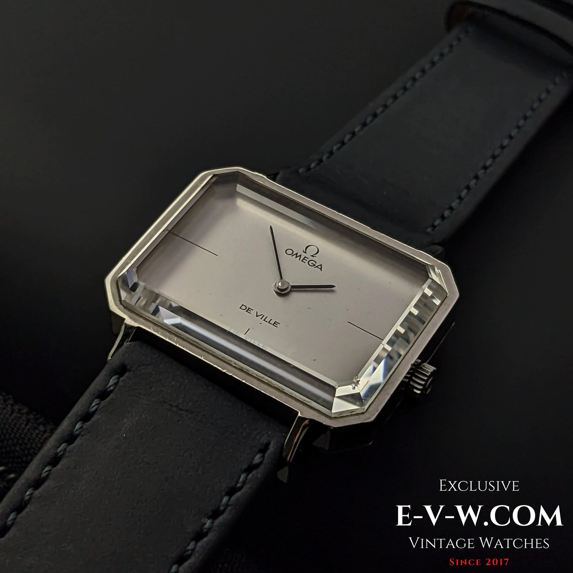 Omega DeVille, einzigartiges facettiertes Glas / Kal. 625 / Vintage 1972