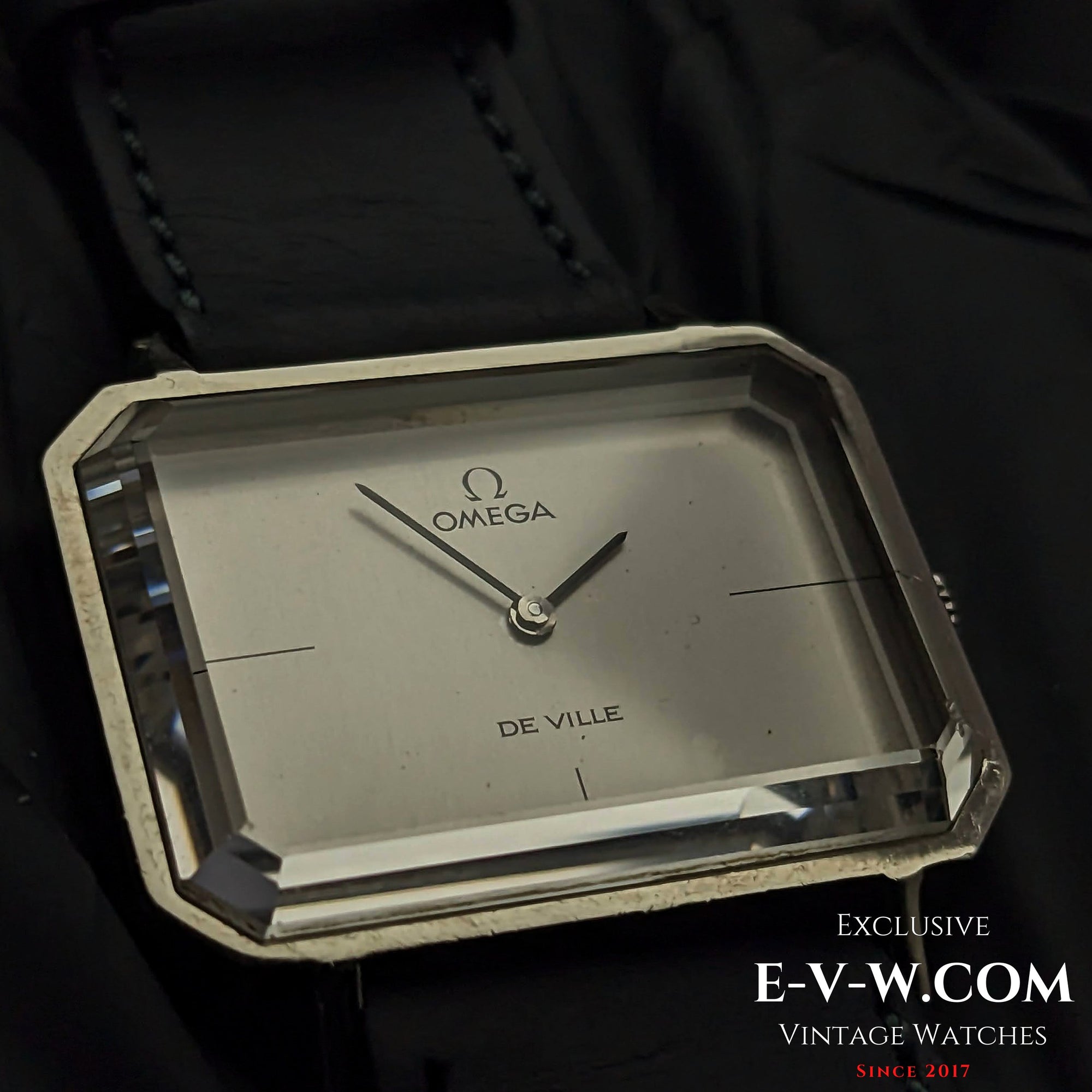 Omega DeVille, einzigartiges facettiertes Glas / Kal. 625 / Vintage 1972