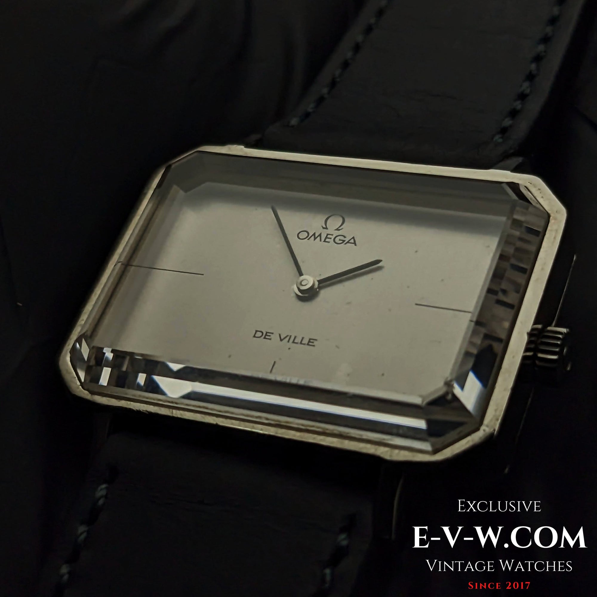 Omega DeVille, einzigartiges facettiertes Glas / Kal. 625 / Vintage 1972