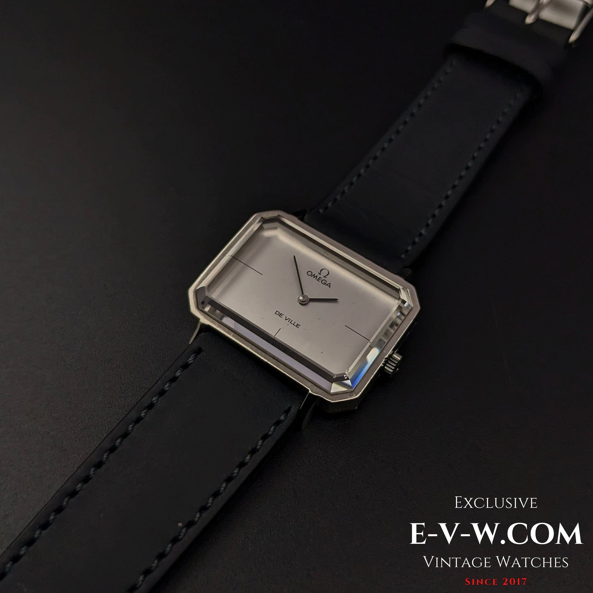 Omega DeVille, einzigartiges facettiertes Glas / Kal. 625 / Vintage 1972