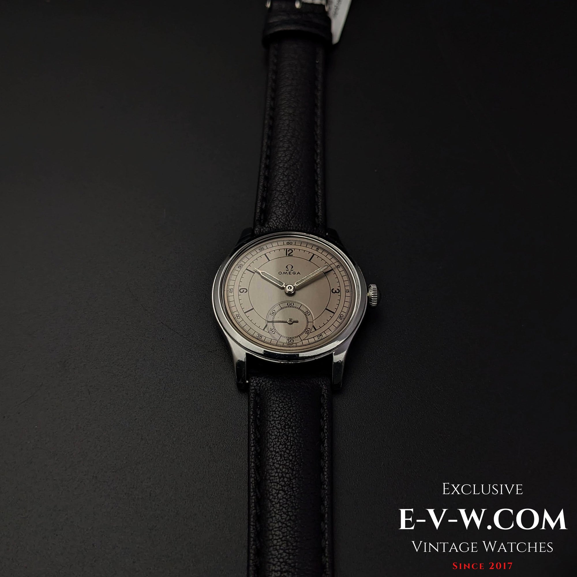 Omega 30T2 PC Sector Dial Calatrava /  Ref 2400 / WWII Vintage 1944