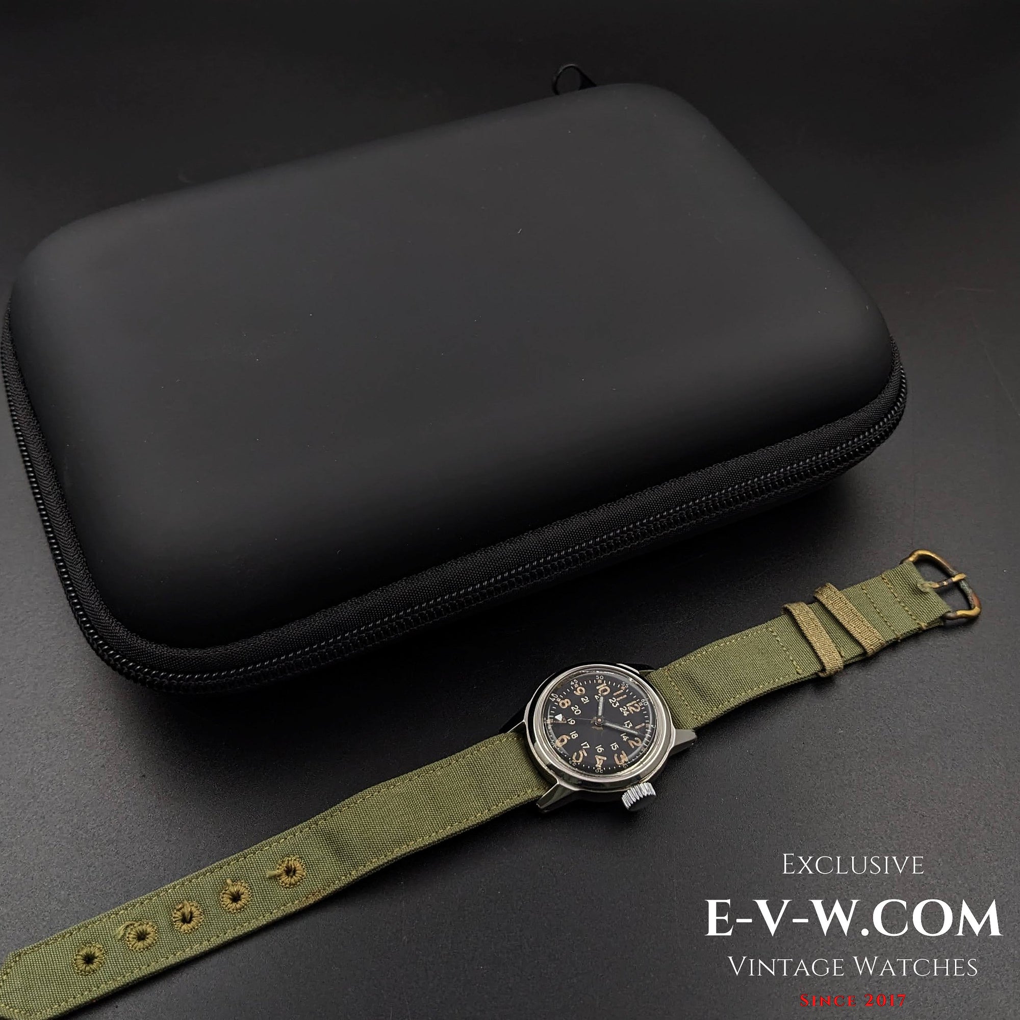Elgin A-17 MIL-W-6433 del ejército estadounidense, época de la Guerra de Corea / Cal. F4667 Vintage, década de 1950