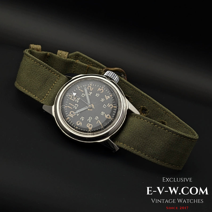 Elgin A-17 MIL-W-6433 del ejército estadounidense, época de la Guerra de Corea / Cal. F4667 Vintage, década de 1950