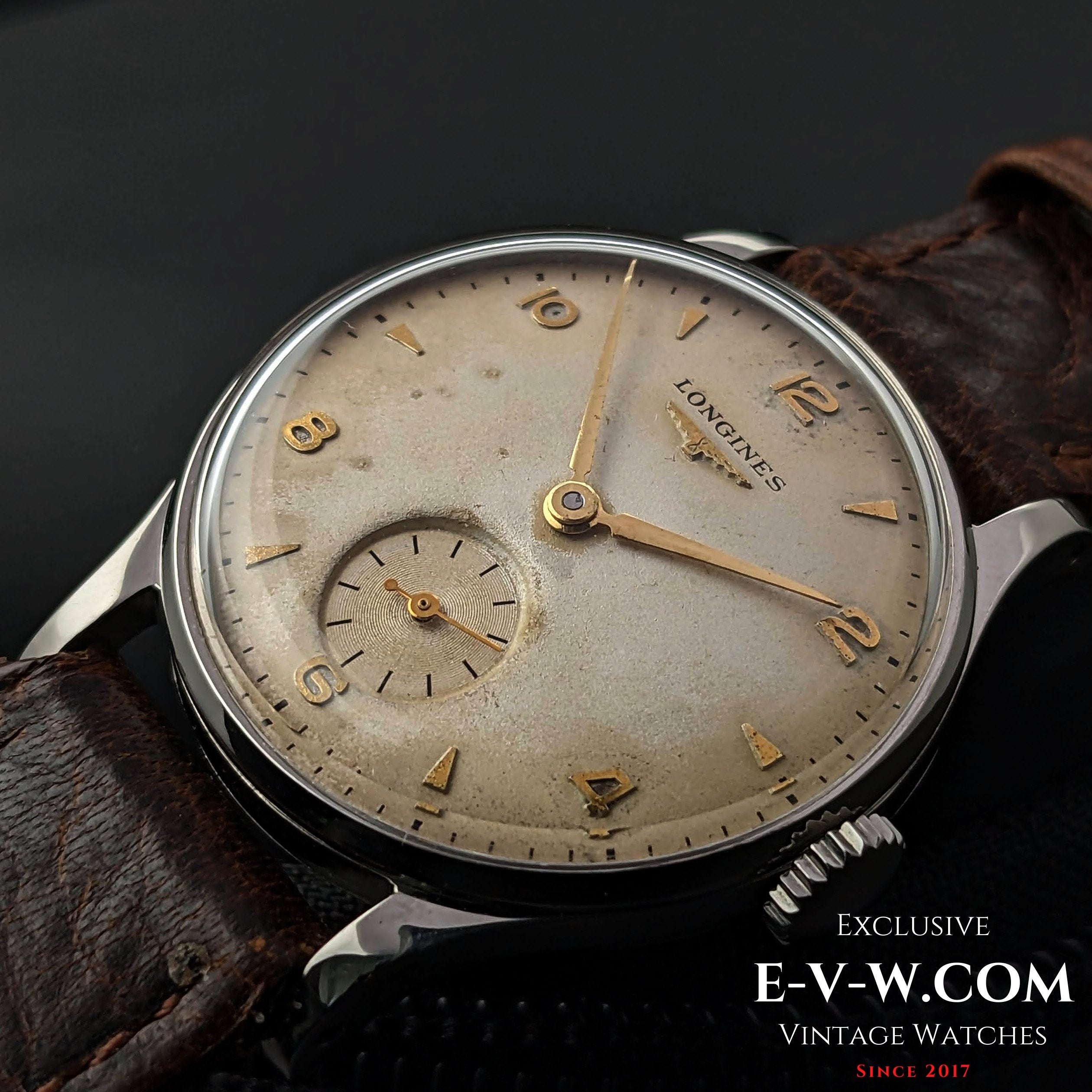 Longines from 1951 with a nice vintage patina on the dila Cal