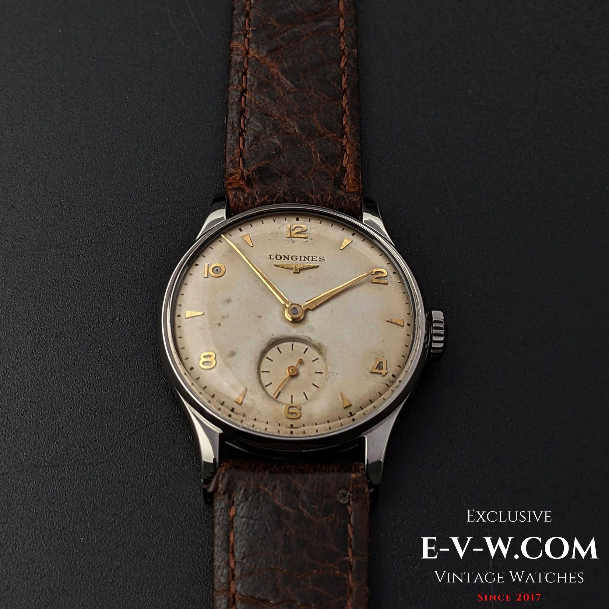 Longines from 1951 with a nice vintage patina on the dila / Cal 12.68Z