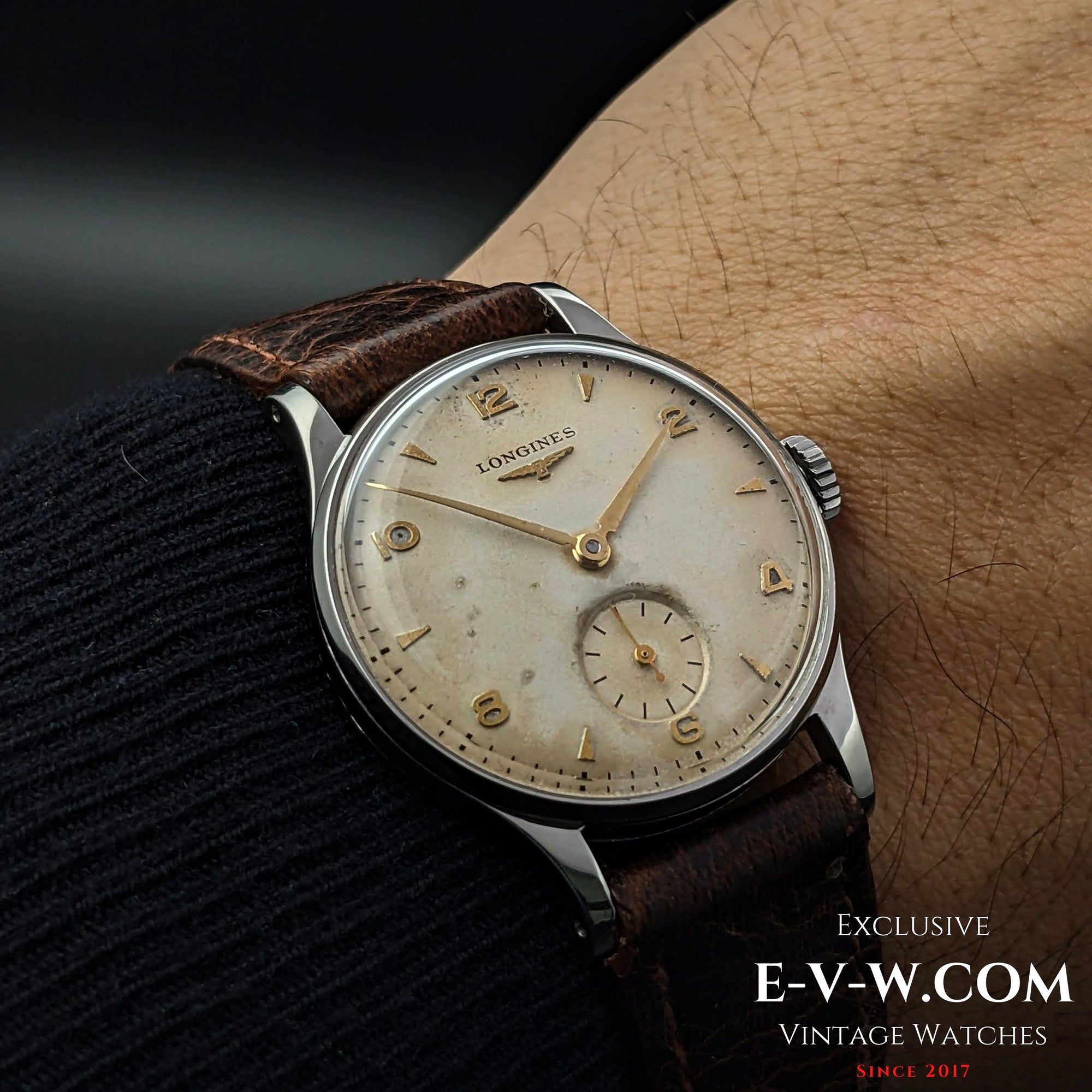 Longines from 1951 with a nice vintage patina on the dila / Cal 12.68Z