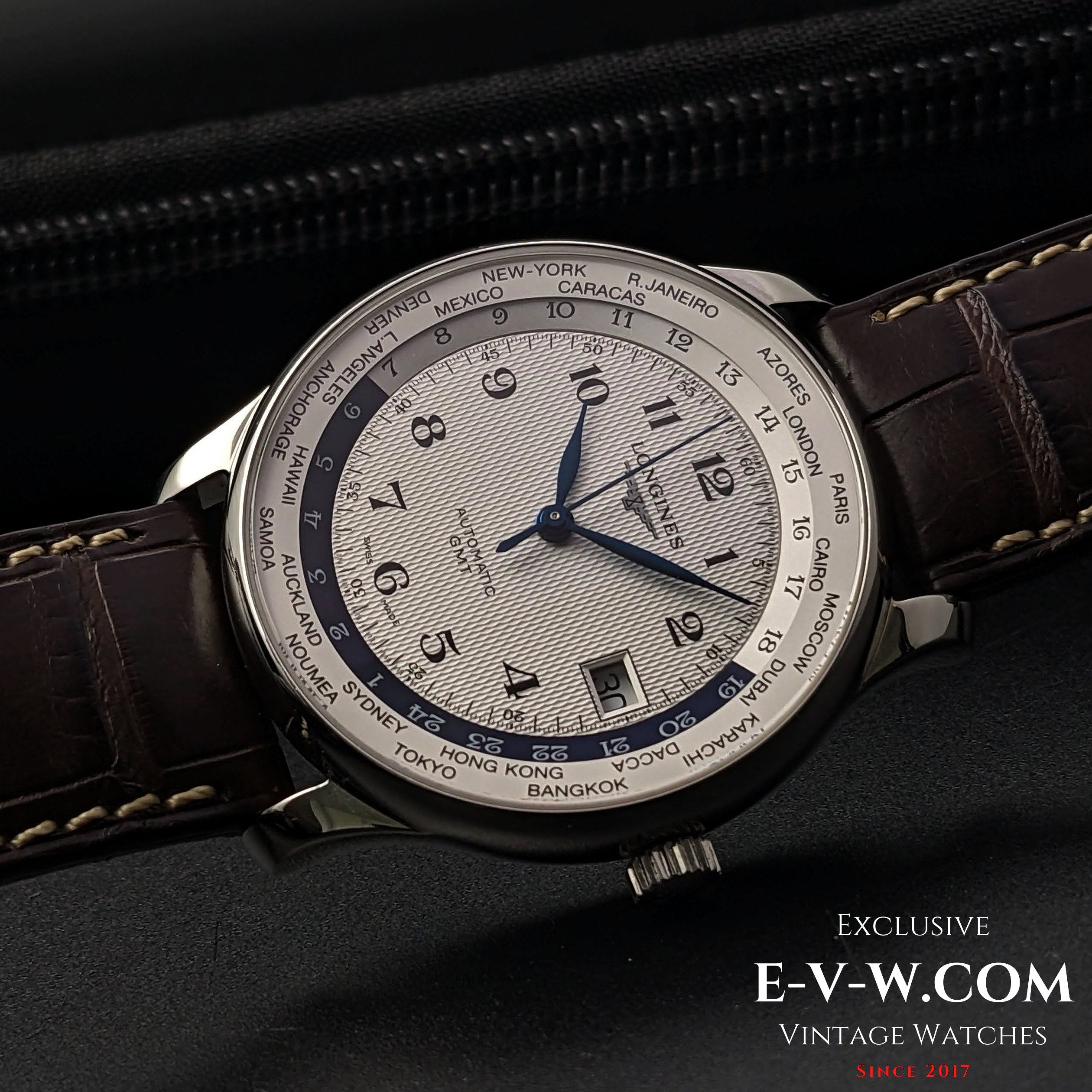 Limited Edition to 77 pcs Longines Master Collection Worldtime AS 7 M Exclusive Vintage Swiss Watches