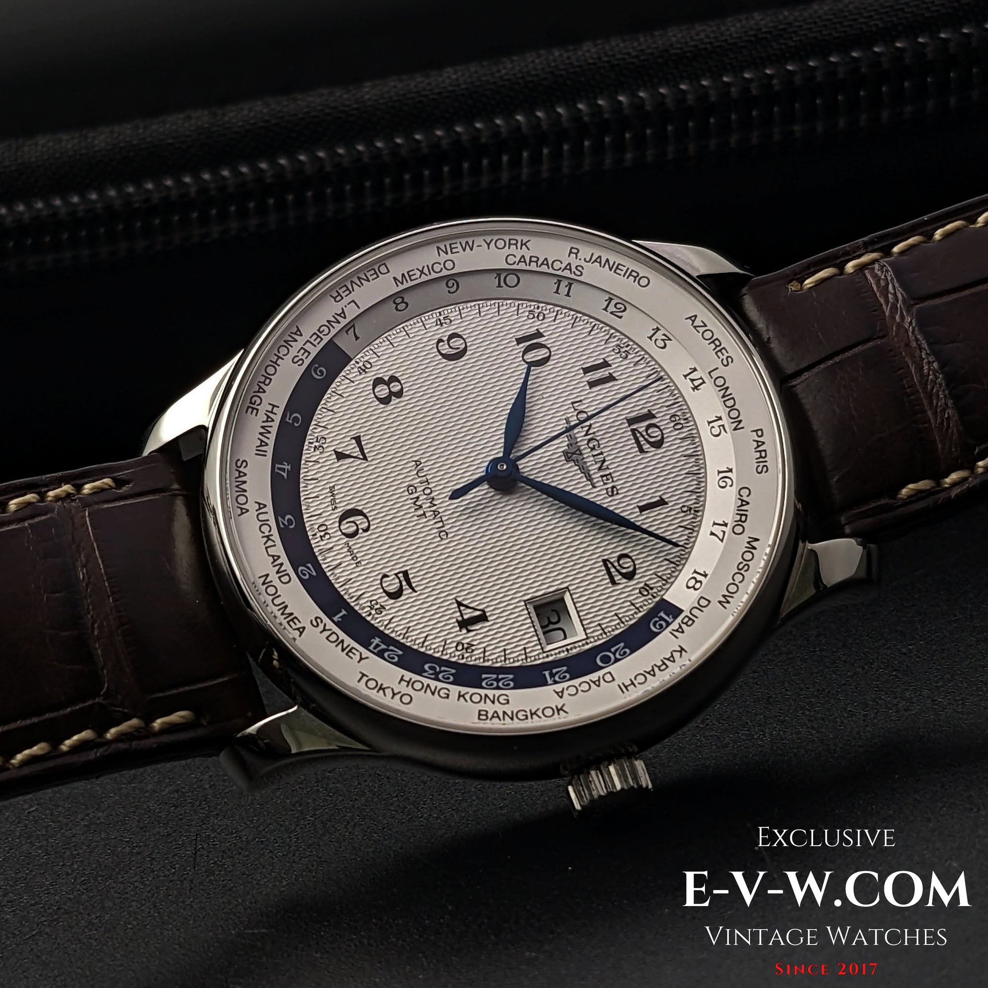 Limited Edition to 77 pcs Longines Master Collection Worldtime "AS 7 Maravilhas Do Mundo Antigo" / Ref .L2.631.4