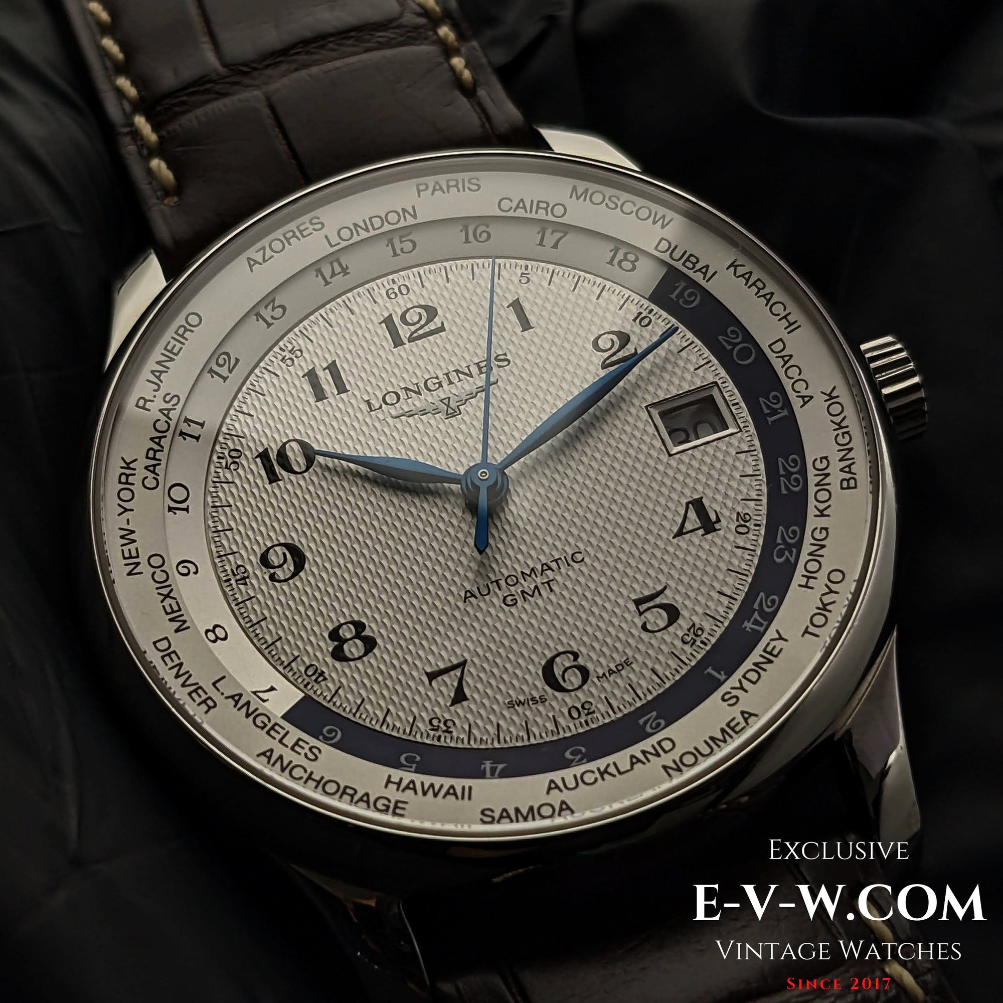 Limited Edition van 77 stuks Longines Master Collection Worldtime "AS 7 Maravilhas Do Mundo Antigo (De 7 wereldwonderen van de oudheid)" / Ref. L2.631.4