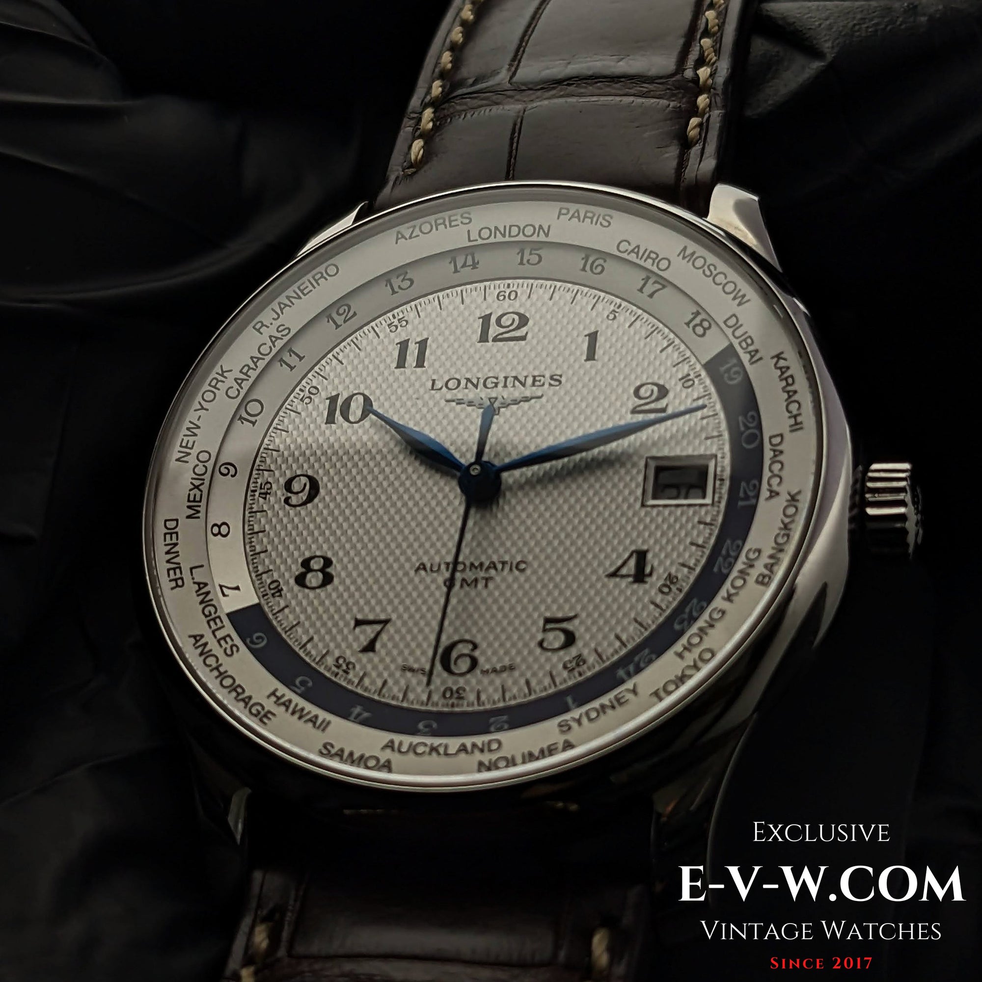 Limited Edition van 77 stuks Longines Master Collection Worldtime "AS 7 Maravilhas Do Mundo Antigo (De 7 wereldwonderen van de oudheid)" / Ref. L2.631.4