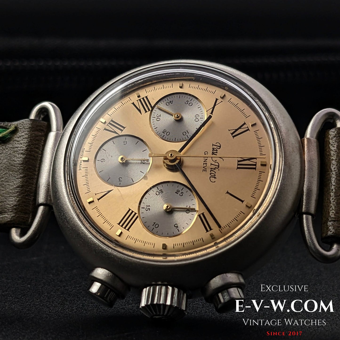 Lemania 192H 二战军事复古手表 1944 年