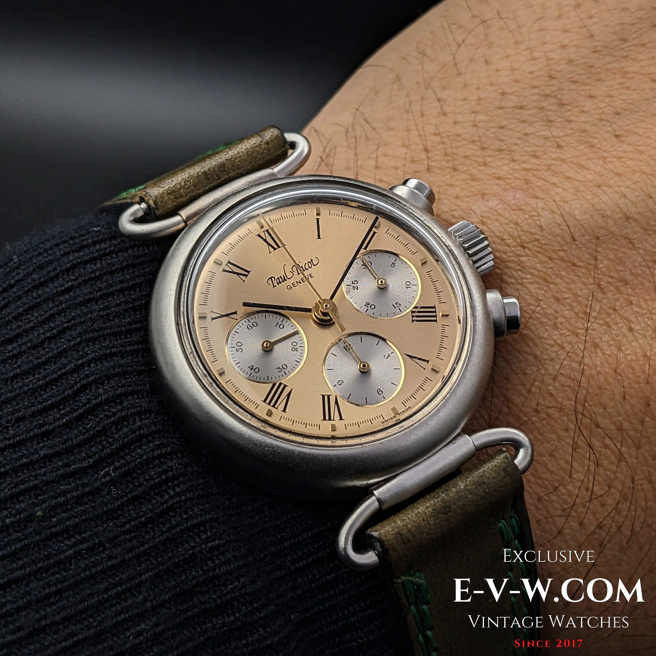 Paul Picot Chronograph Ref 4888 Lemania Cal.1873 Exclusive Vintage Swiss Watches