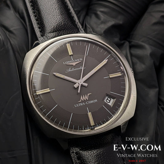 Longines Very Rare ULTRA-CHRONE Automatic with Kif-Ultraflex anti-shock / 38mm Jumbo Vitnage 1970