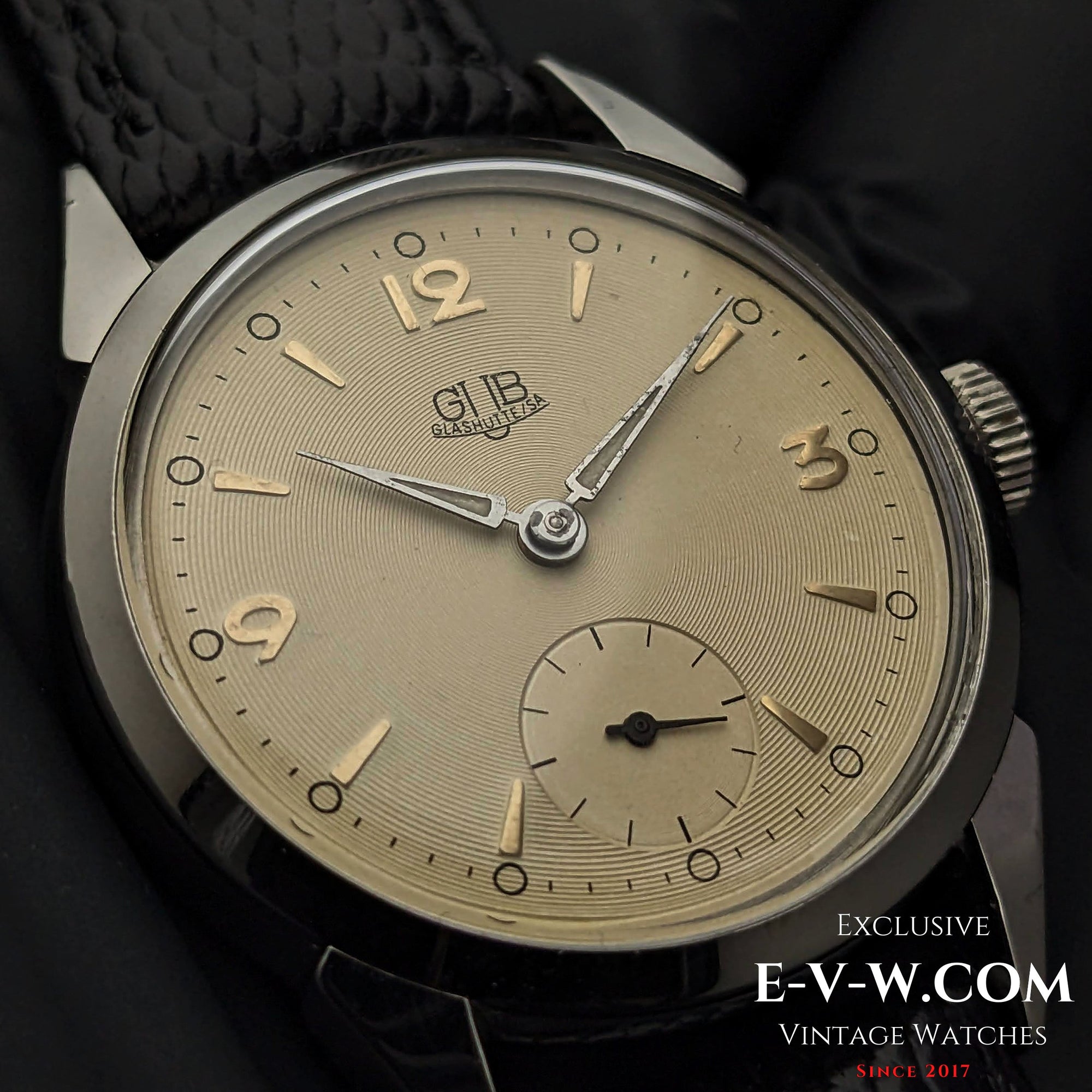 Rare GUB Glashutte SA / cal 60 / Vintage 1950s