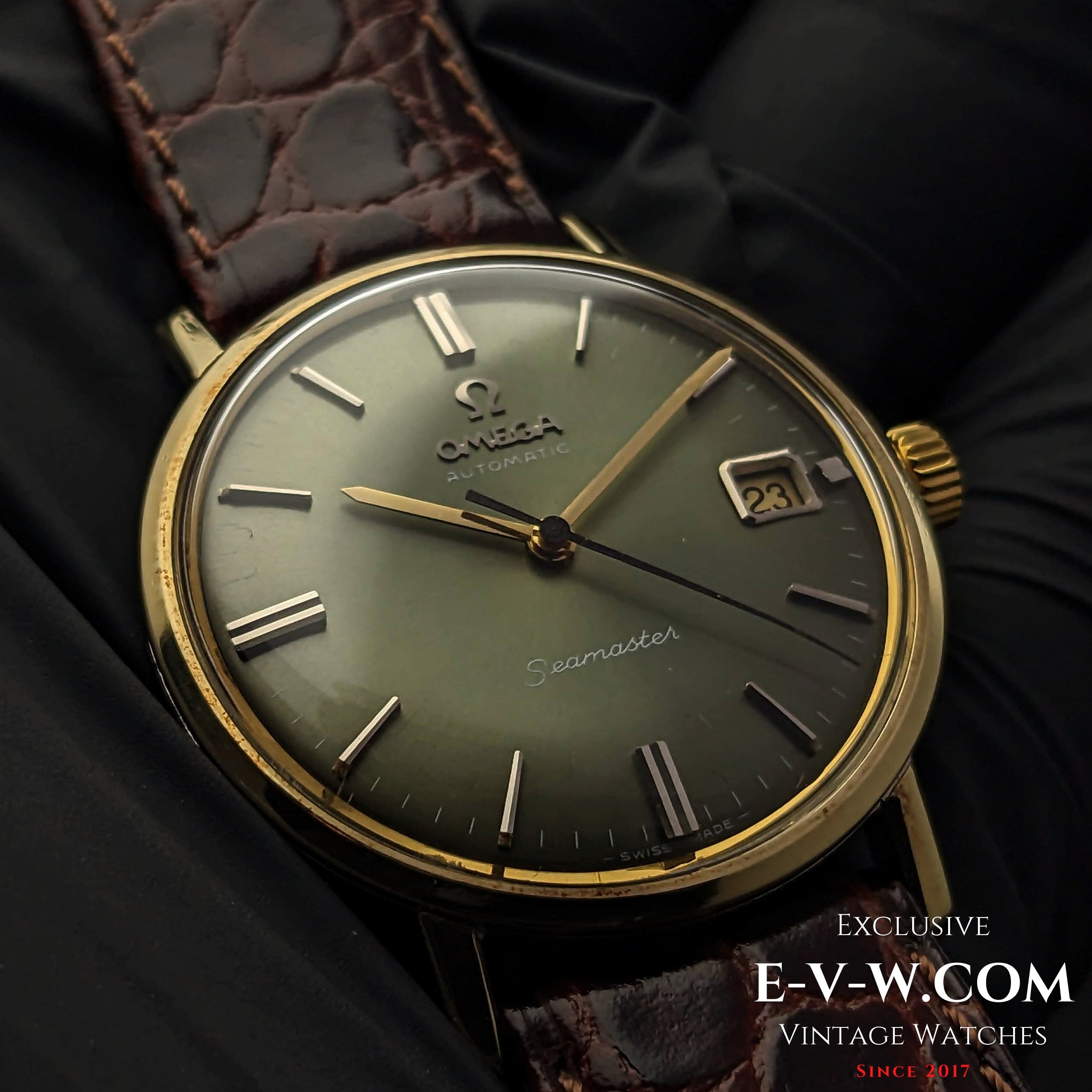 Vintage omega 2024 seamaster green dial