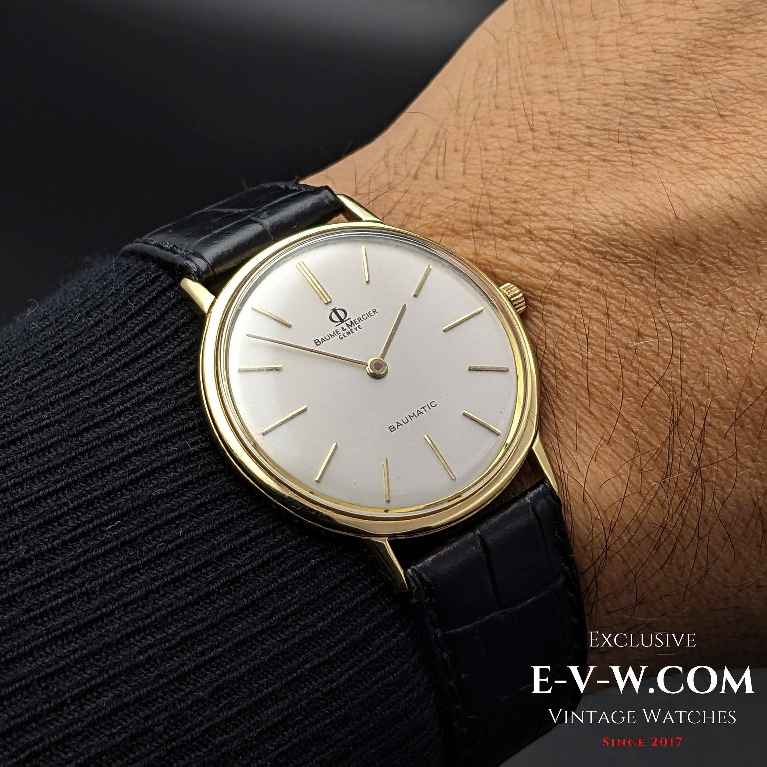 60 Years Old Vintage Baume u0026 Mercier Genève Baumatic 18k Gold / Cal. M –  Exclusive Vintage Swiss Watches