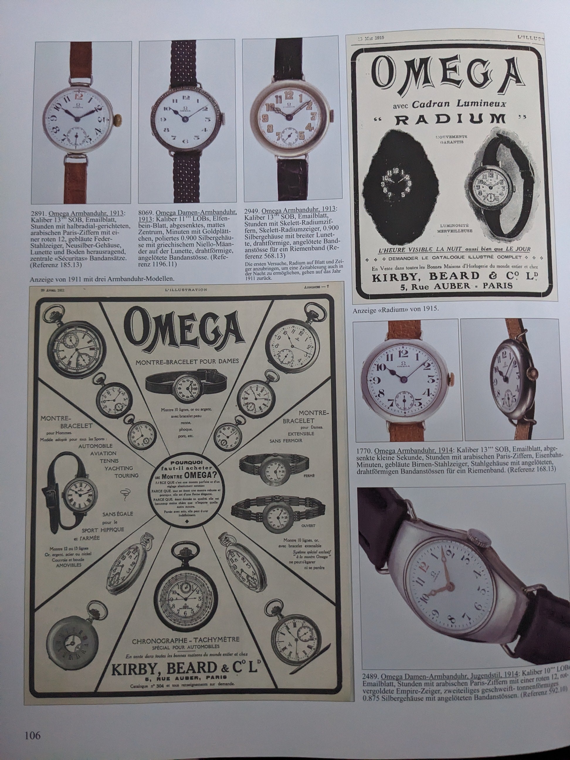 Omega antico in argento 0,900 di 112 anni / Cal. 12'''S7-16p / Vintage 1912