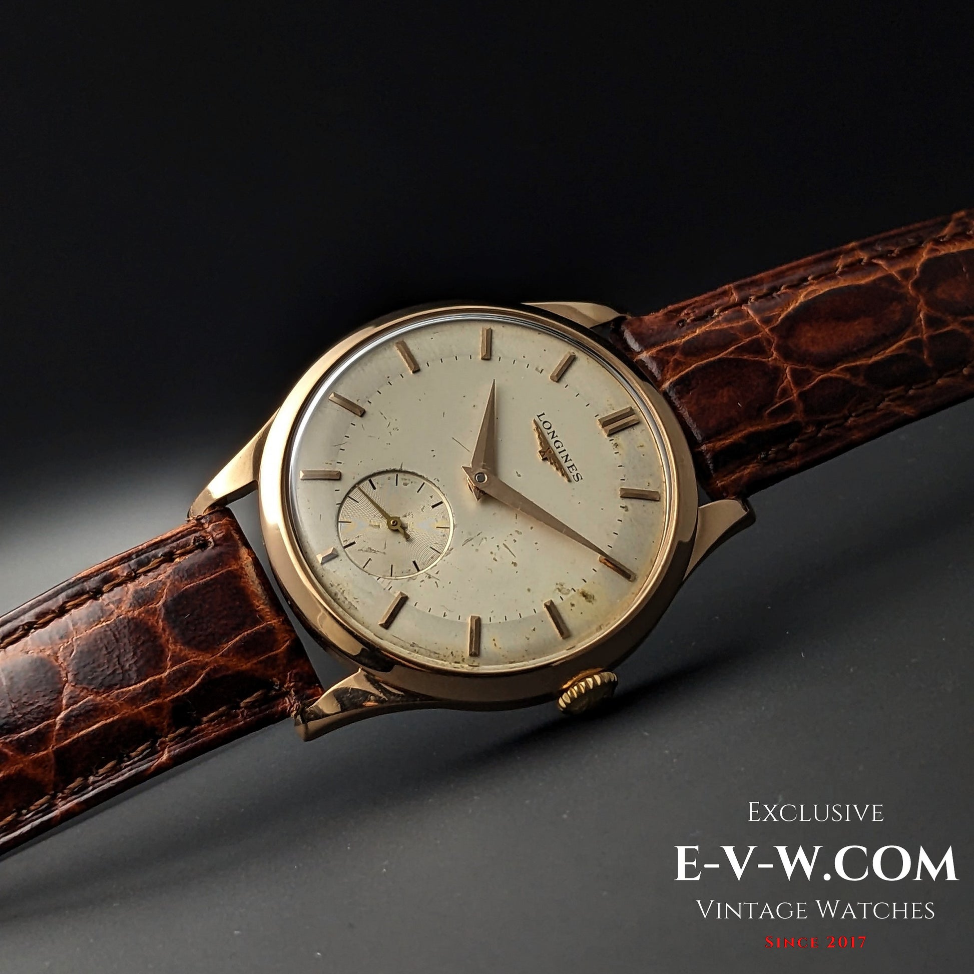 65 Years Old Vintage Longines Classic 18K Pink Gold / Cal. 30L / Vintage 195965 Years Old Vintage Longines Classic 18K Pink Gold / Cal. 30L / Vintage 195965 Years Old Vintage Longines Classic 18K Pink Gold / Cal. 30L / Vintage 1959